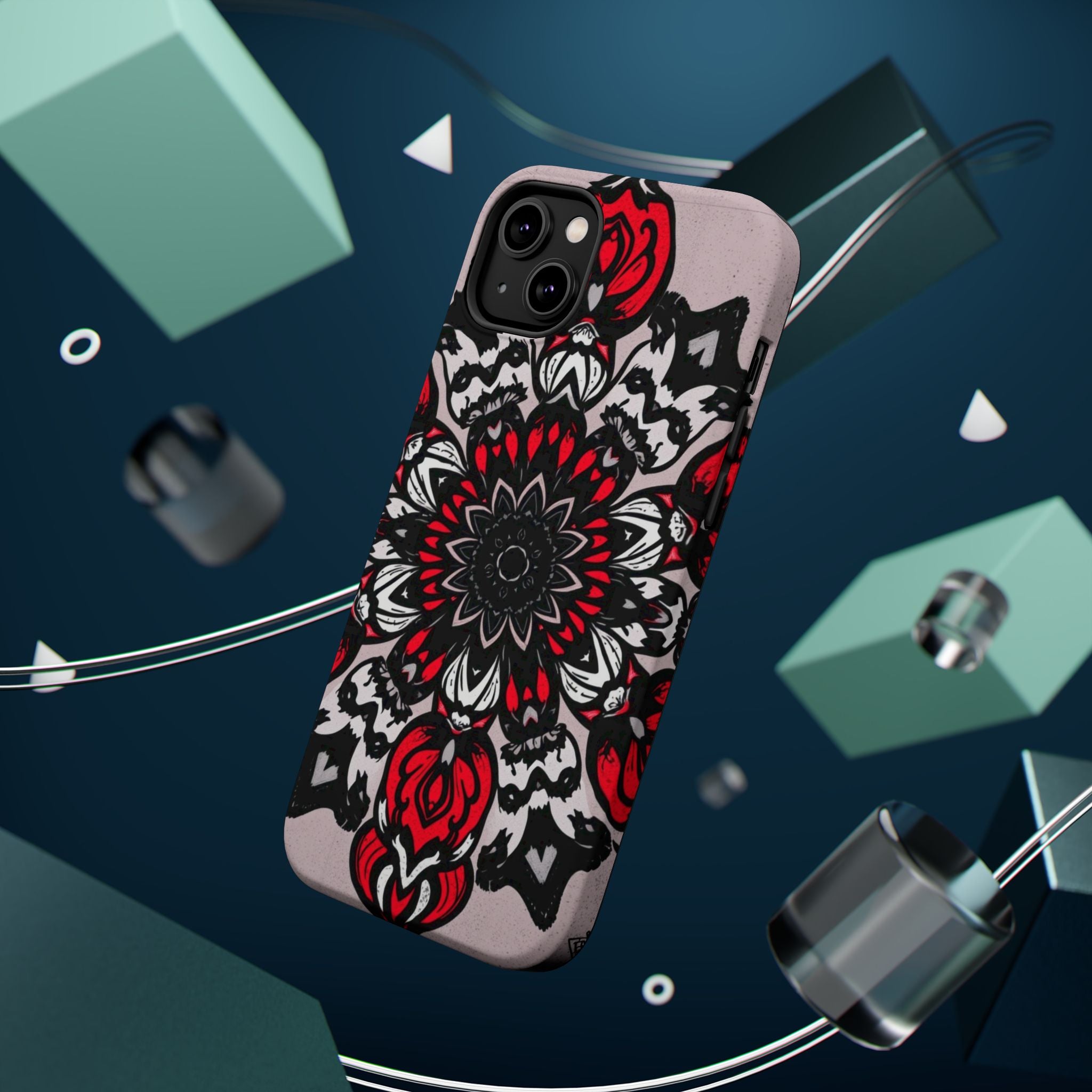 iPhone Floral Mandala Bold Art Slim Everyday Designer Case · iPhone Case