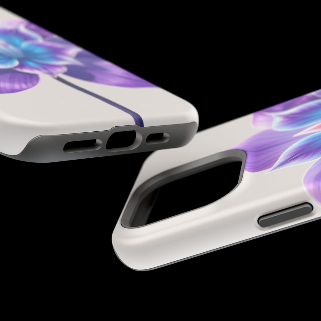 iPhone Dreamy Neon Floral Design 10 Slim Everyday Designer Case · iPhone Case