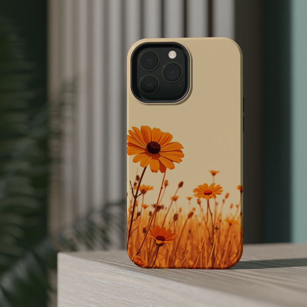 iPhone Wildflower Field Minimalist Line Art Slim Everyday Designer Case · iPhone
