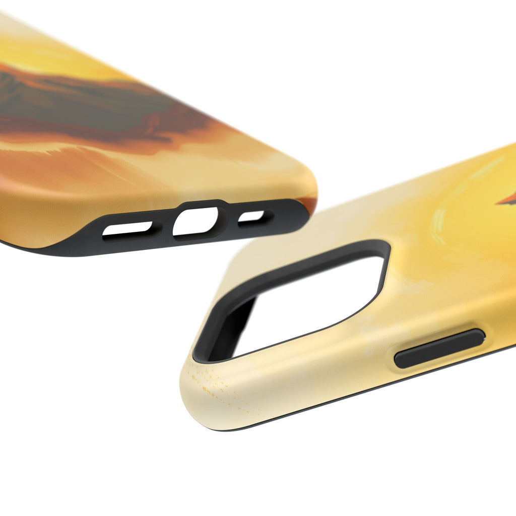 iPhone Mustard And Rust Mountain at Sunrise Slim iPhone Everyday · iPhone Case