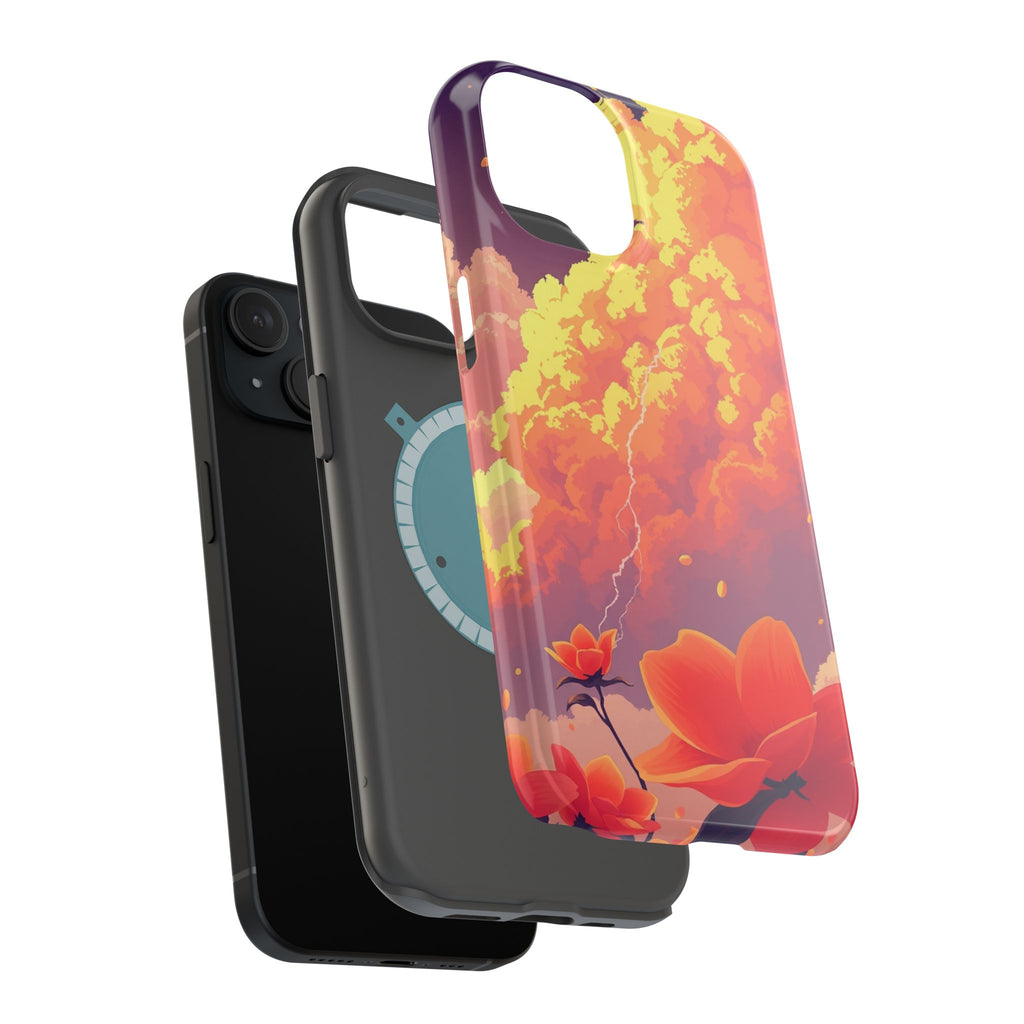 iPhone Sunset Amber And Peach Petal Storm Slim iPhone Everyday Designer · iPhone