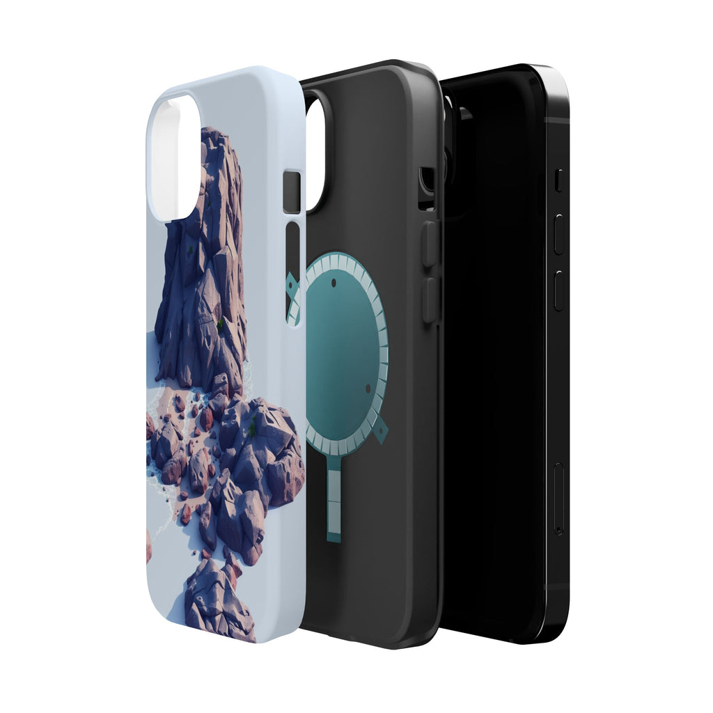 iPhone Indigo And Violet Pebble Beach Slim Everyday Designer Case · iPhone Case