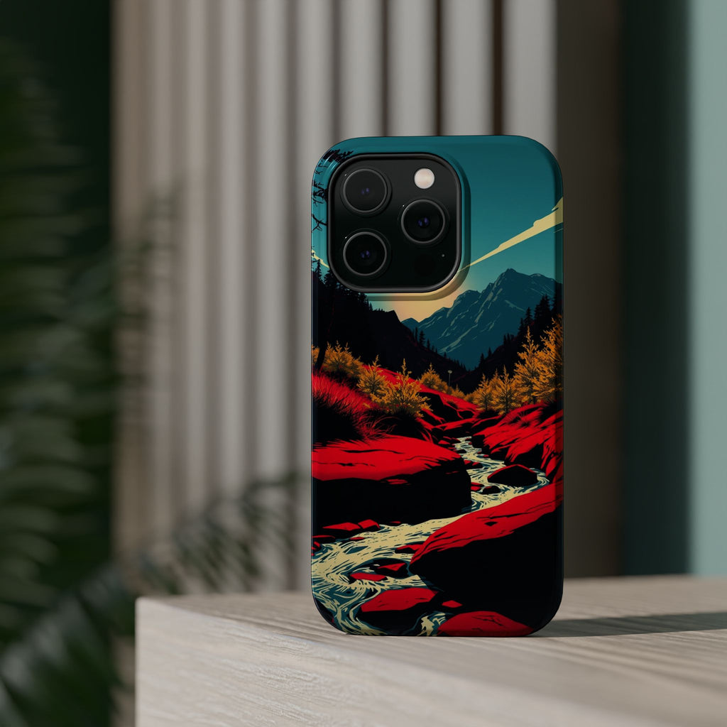 iPhone Earthy Spring Creek Design Bold Modern Everyday Snap Case · iPhone Case