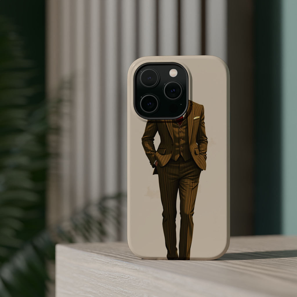 iPhone Pinstripe Suit Grunge Distressed Slim Everyday Designer Case · iPhone Cas