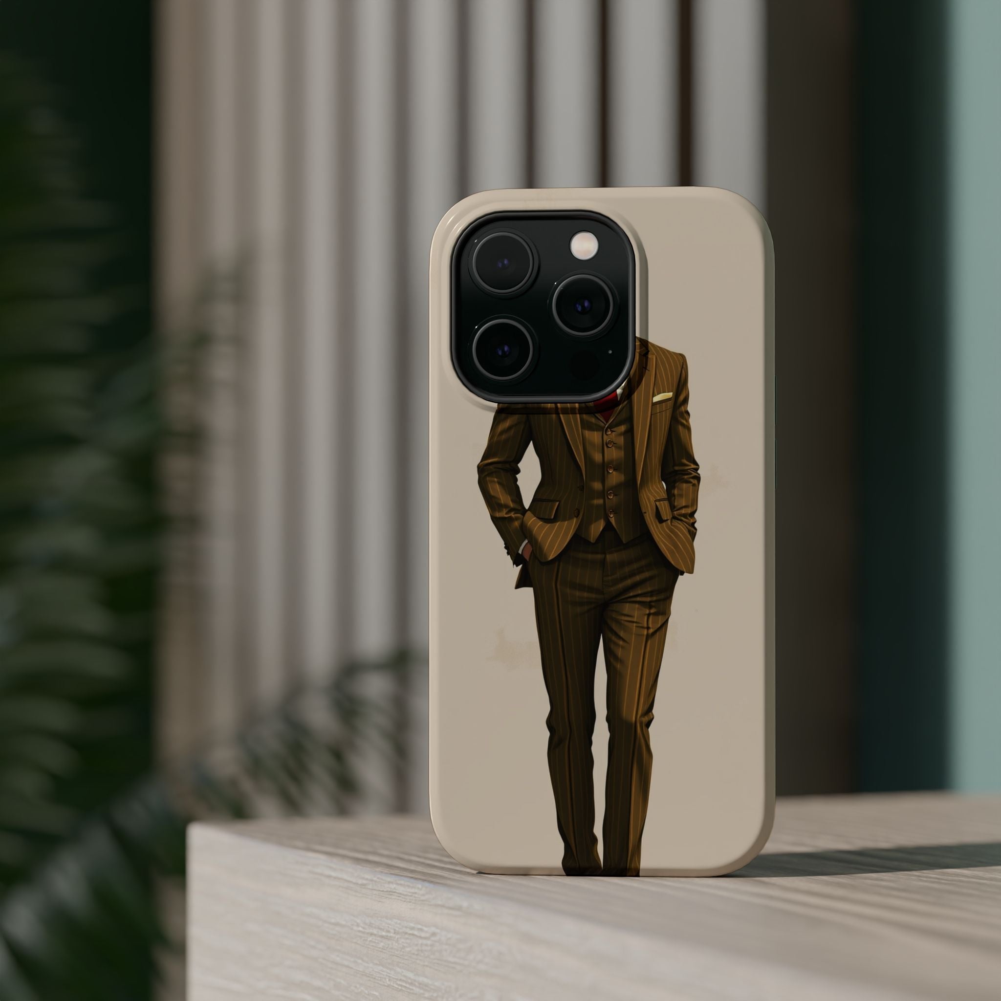 iPhone Pinstripe Suit Grunge Distressed Slim Everyday Designer Case · iPhone Cas