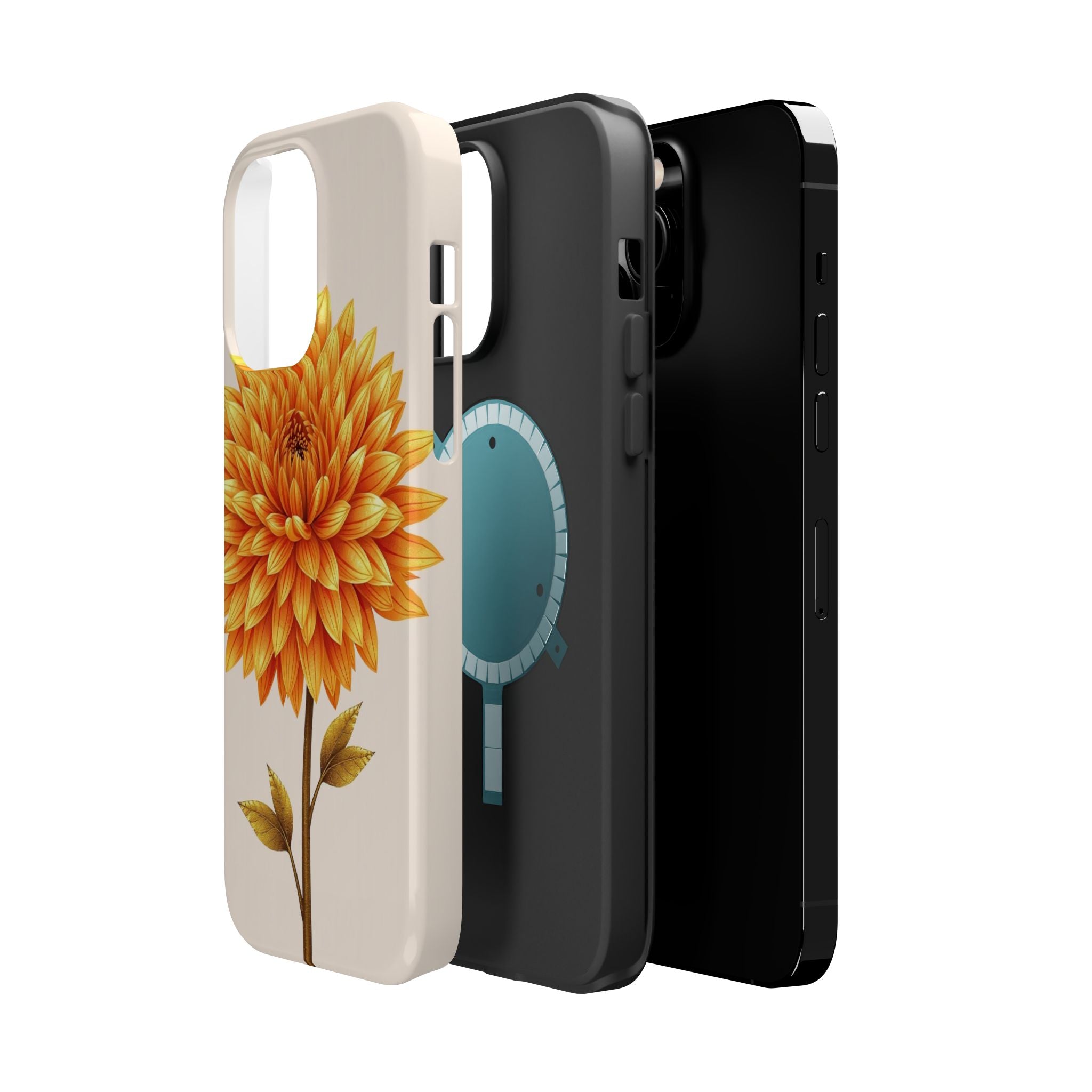 iPhone Chrysanthemum Classic Gold Foil Luxury Slim iPhone Everyday · iPhone Case