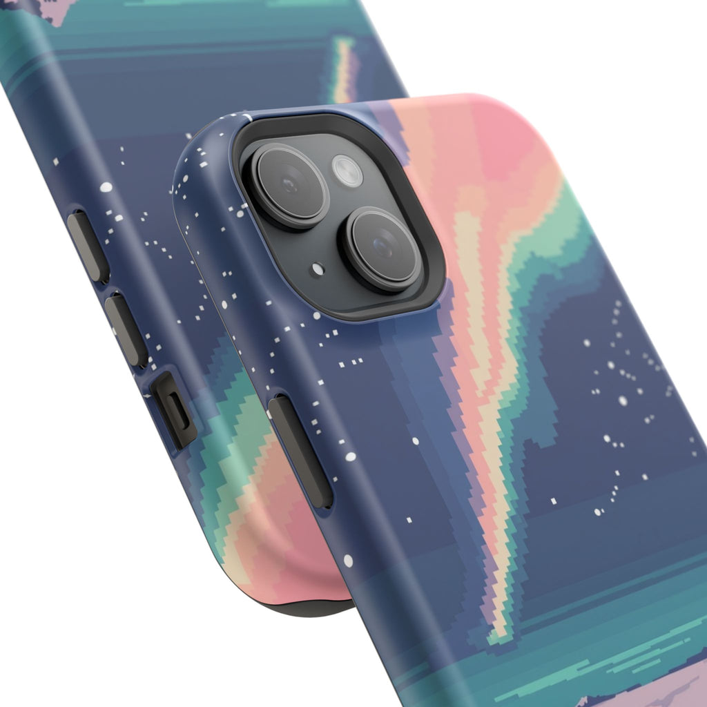 iPhone Mint And Blush Northern Lights Slim Everyday Designer Case · iPhone Case