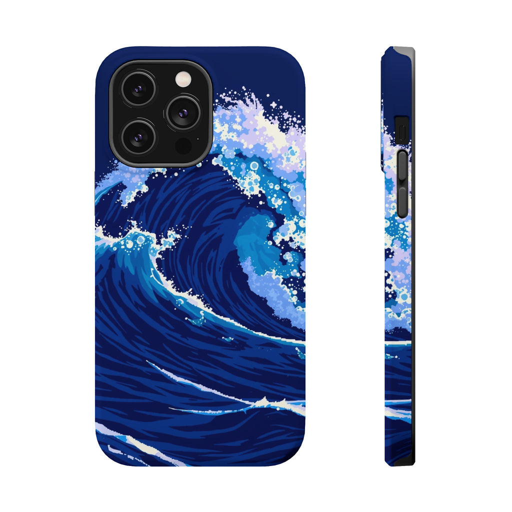 iPhone Indigo And Violet Ocean Wave Crash Slim iPhone Everyday Designer · iPhone