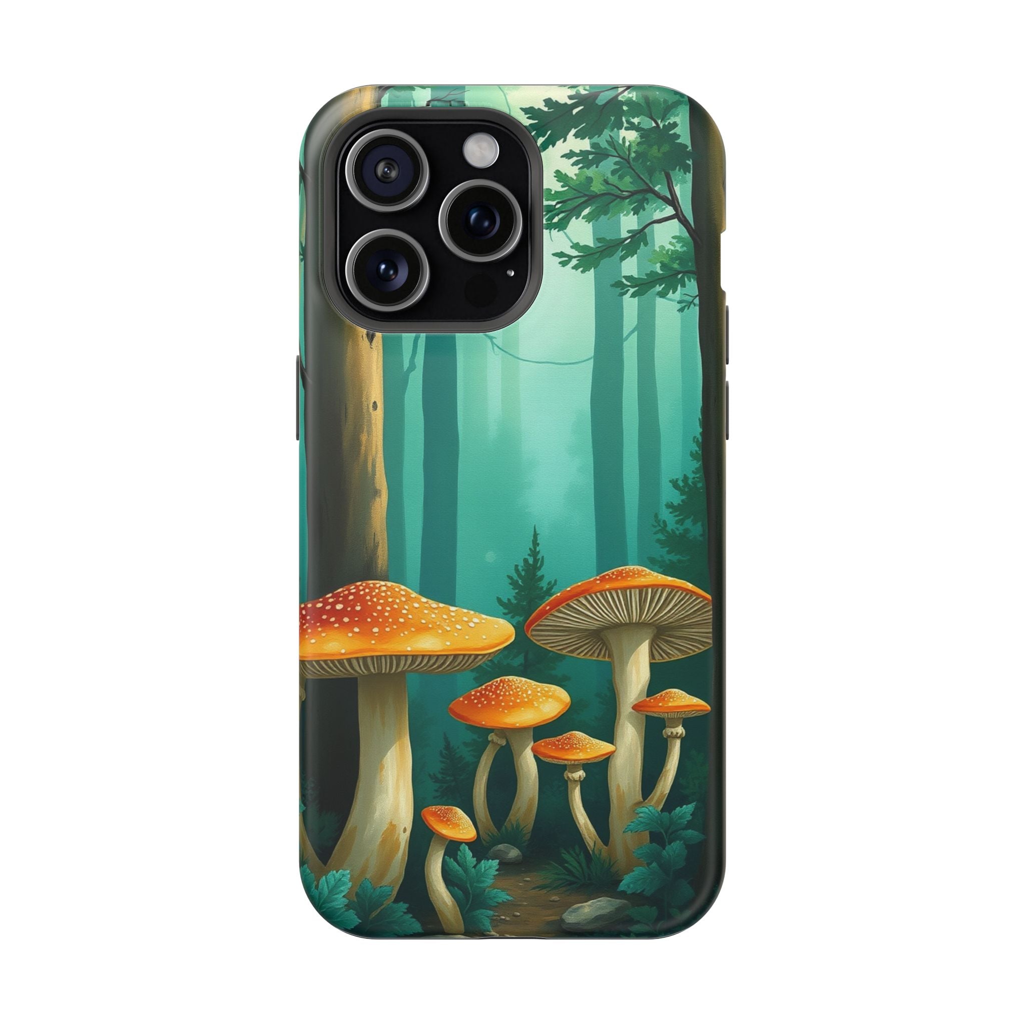iPhone Mushroom Forest Oil Painting Impressionist iPhone Clean Minimal · iPhone