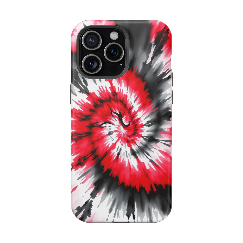 iPhone Black And Crimson Tie-Dye Vortex Slim Everyday iPhone Designer · iPhone C