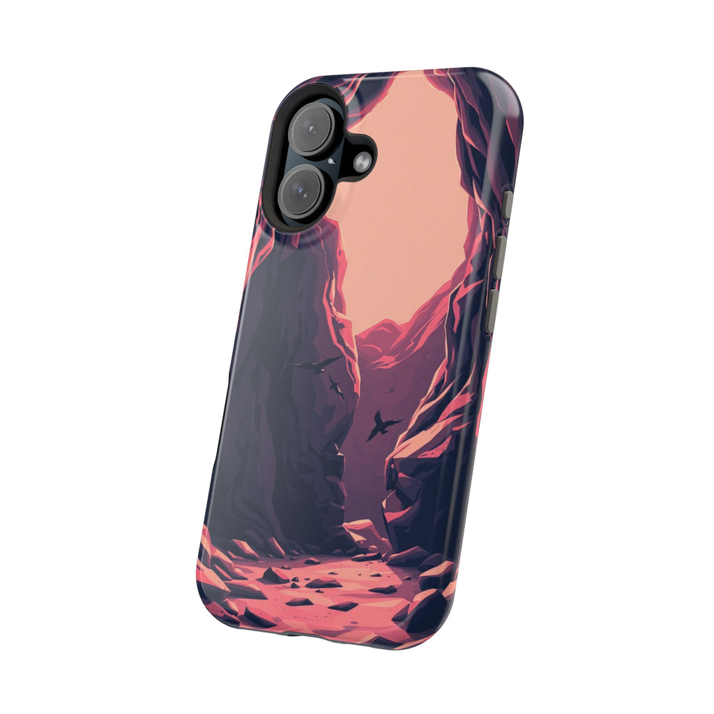 iPhone Rose Pink And Cream Dark Crystal Cave Slim Everyday Designer Case · iPhon