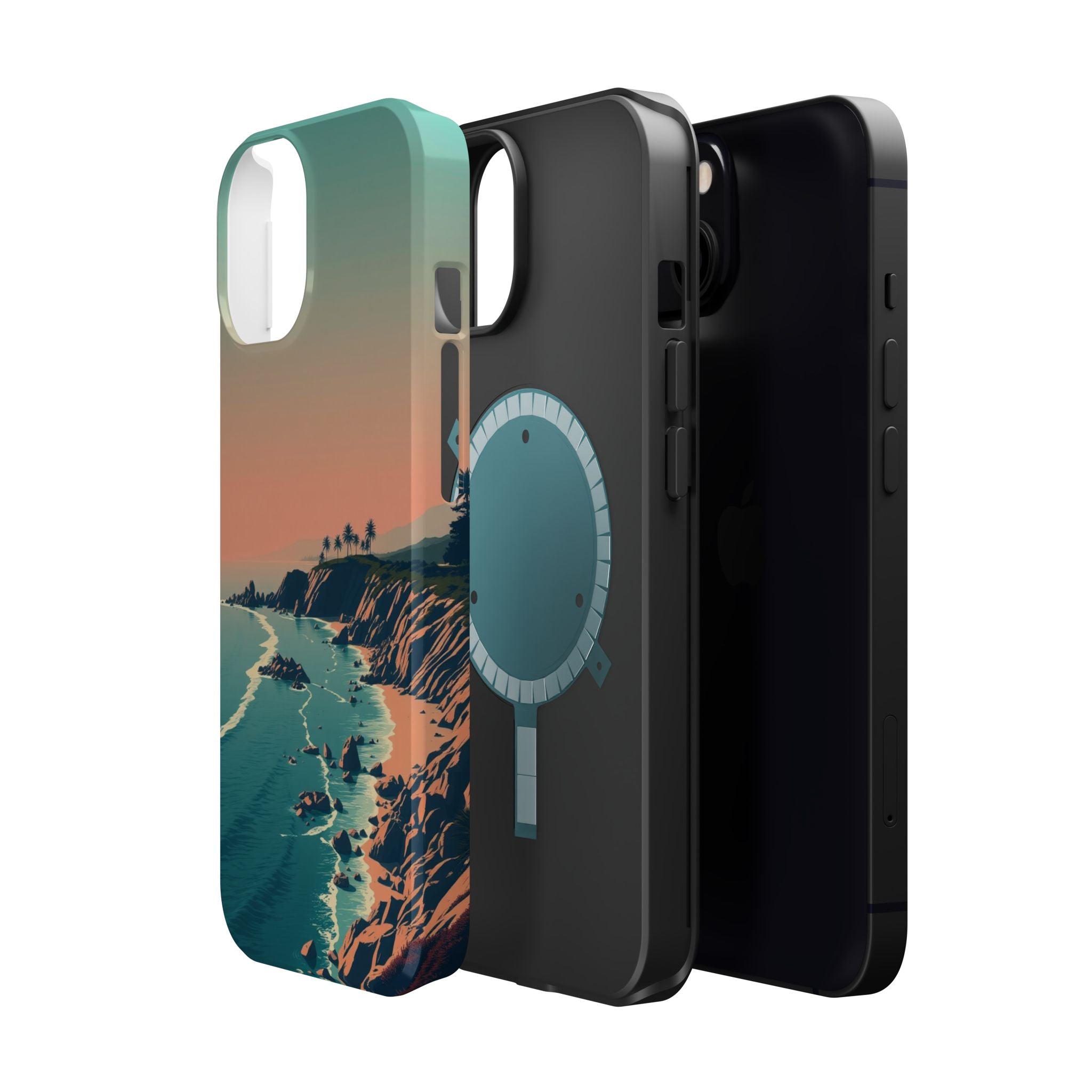 iPhone Radiant Pebble Beach Design Bold Modern Everyday Snap Case · iPhone Case