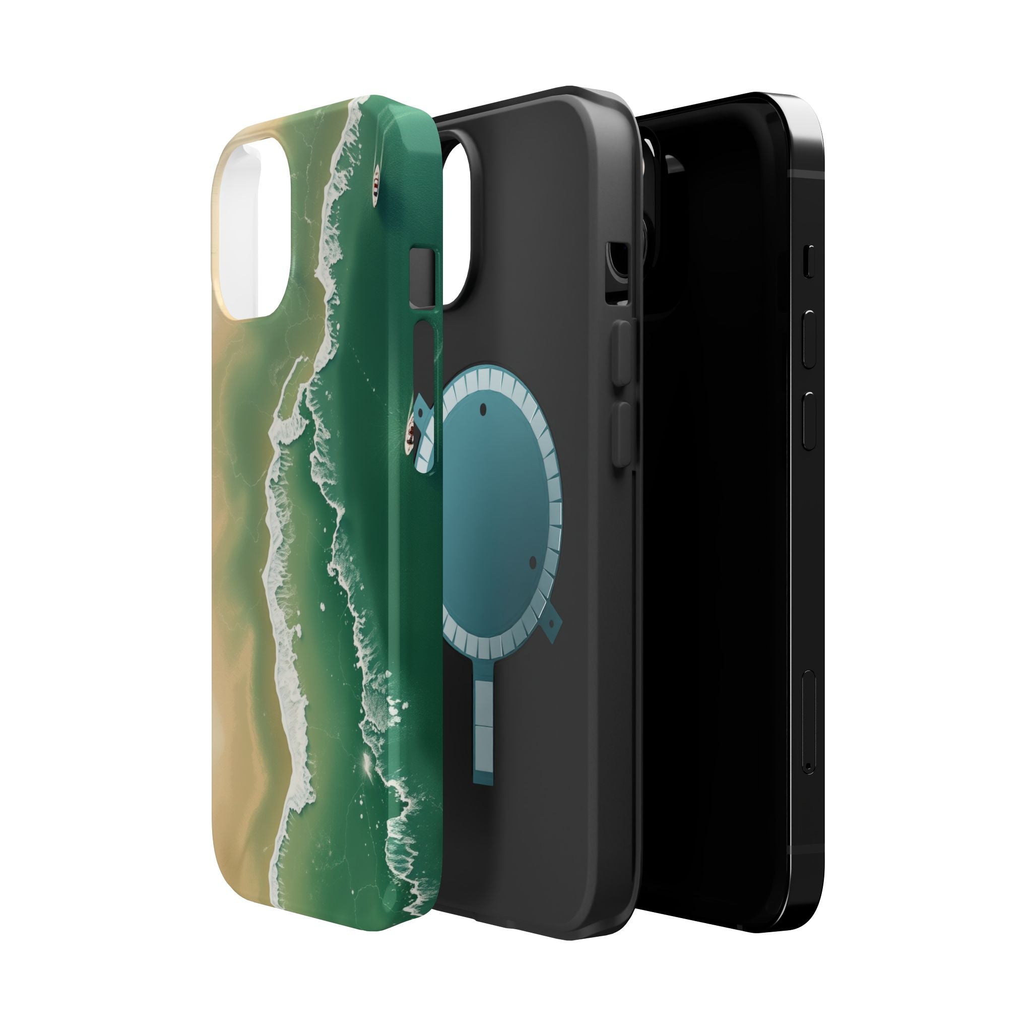 iPhone Shoreline Aerial Bold Art Bold Modern Everyday Snap Case · iPhone Case