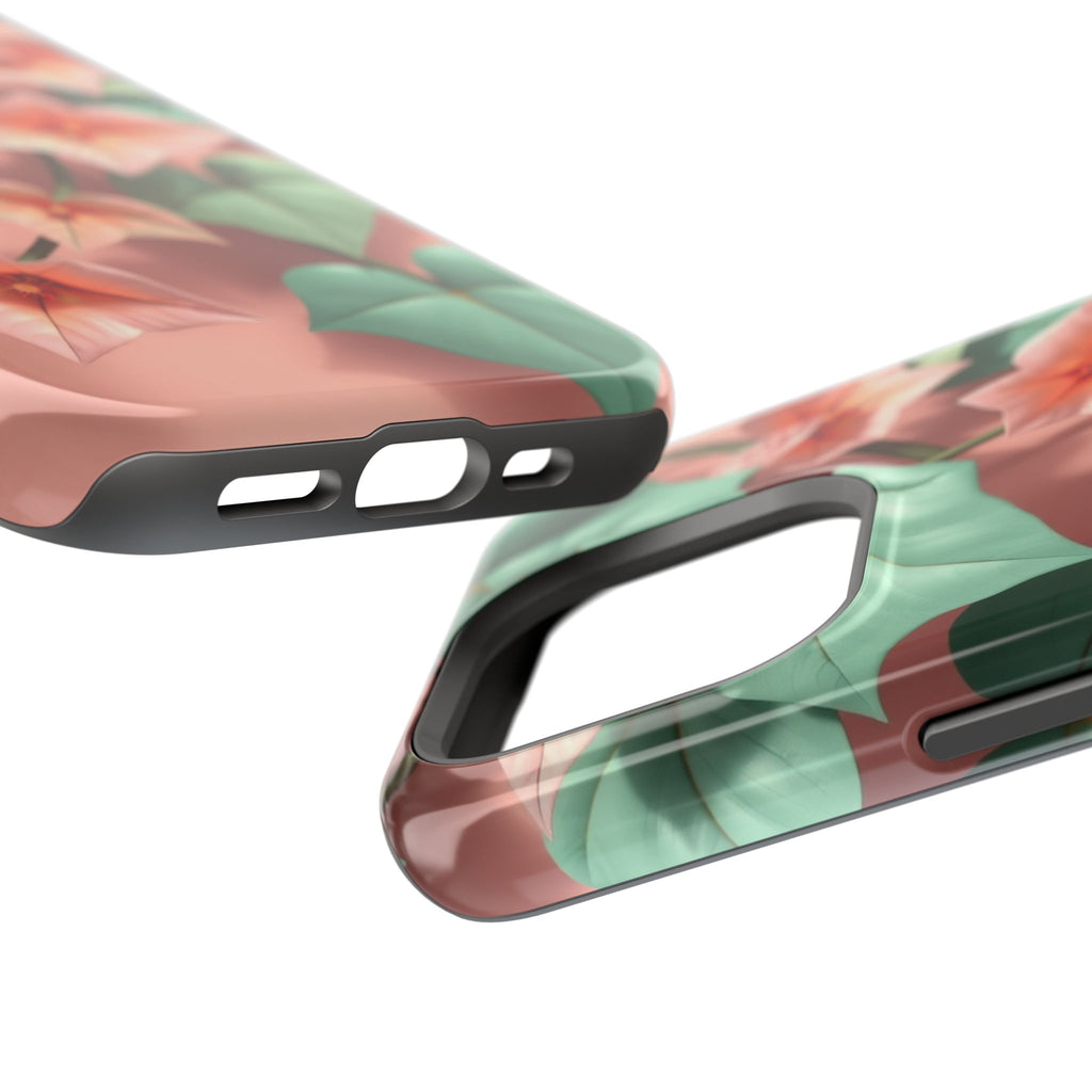 iPhone Mint And Blush Art Nouveau Vine Slim Everyday Designer Case · iPhone Case
