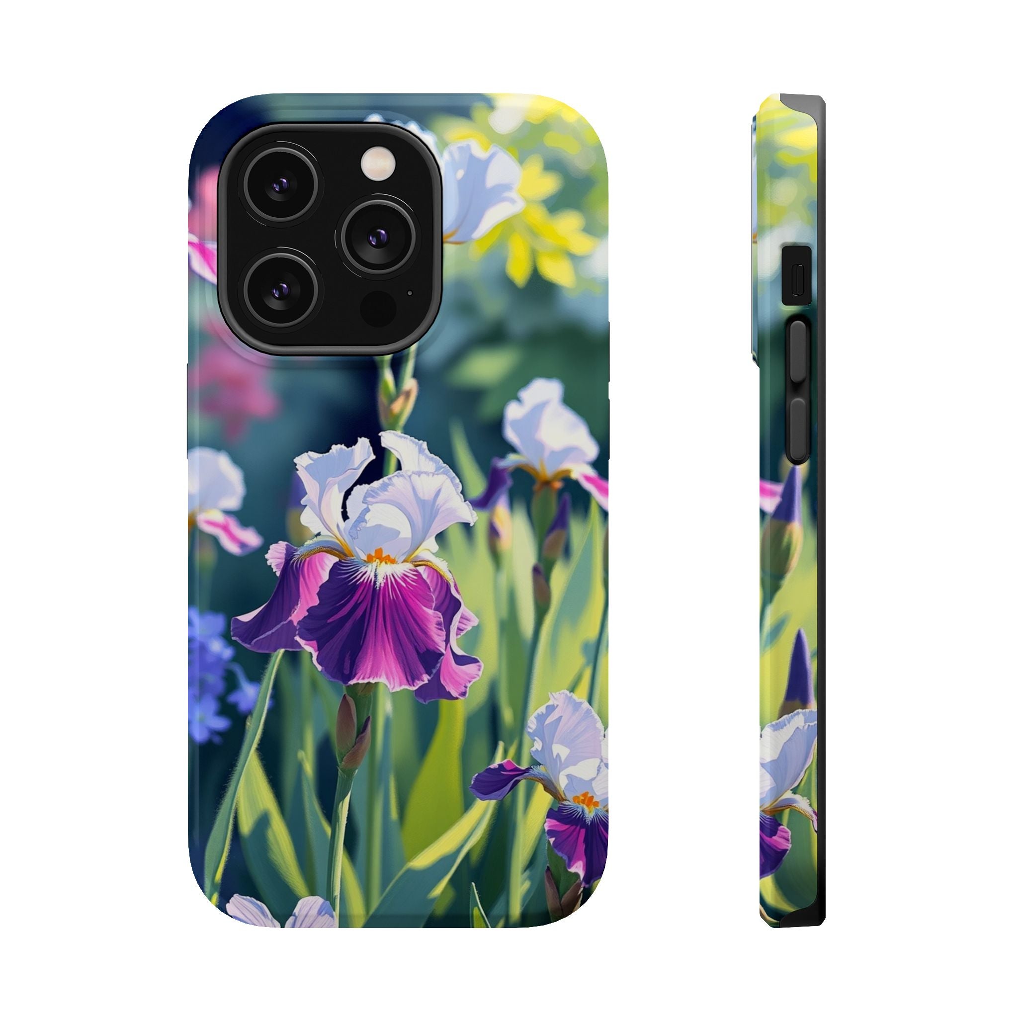 iPhone Vibrant Iris Garden Design Bold Modern Everyday Snap Case · iPhone Case