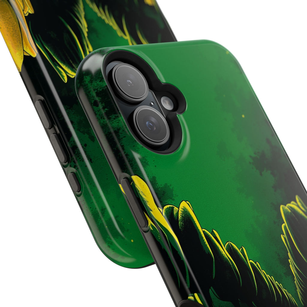 iPhone Tulip Row Emerald Green And Gold Slim Snap Case · iPhone Case