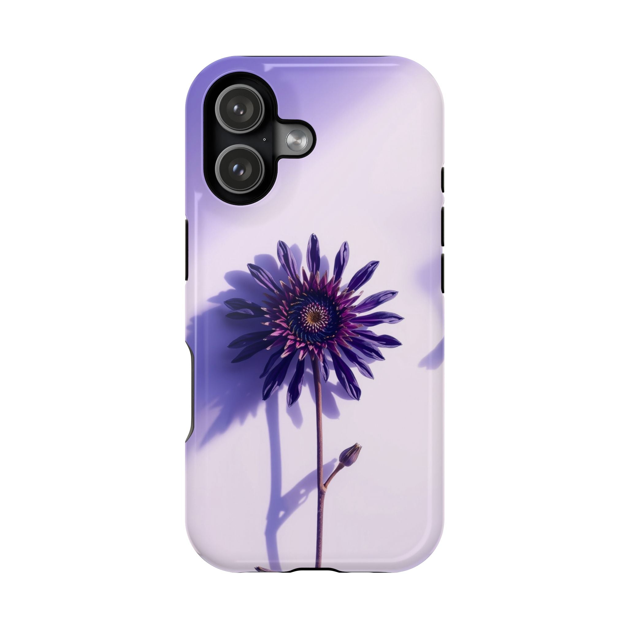 iPhone Indigo And Violet Dried Flower Flat Lay Soft iPhone Finish · iPhone Case