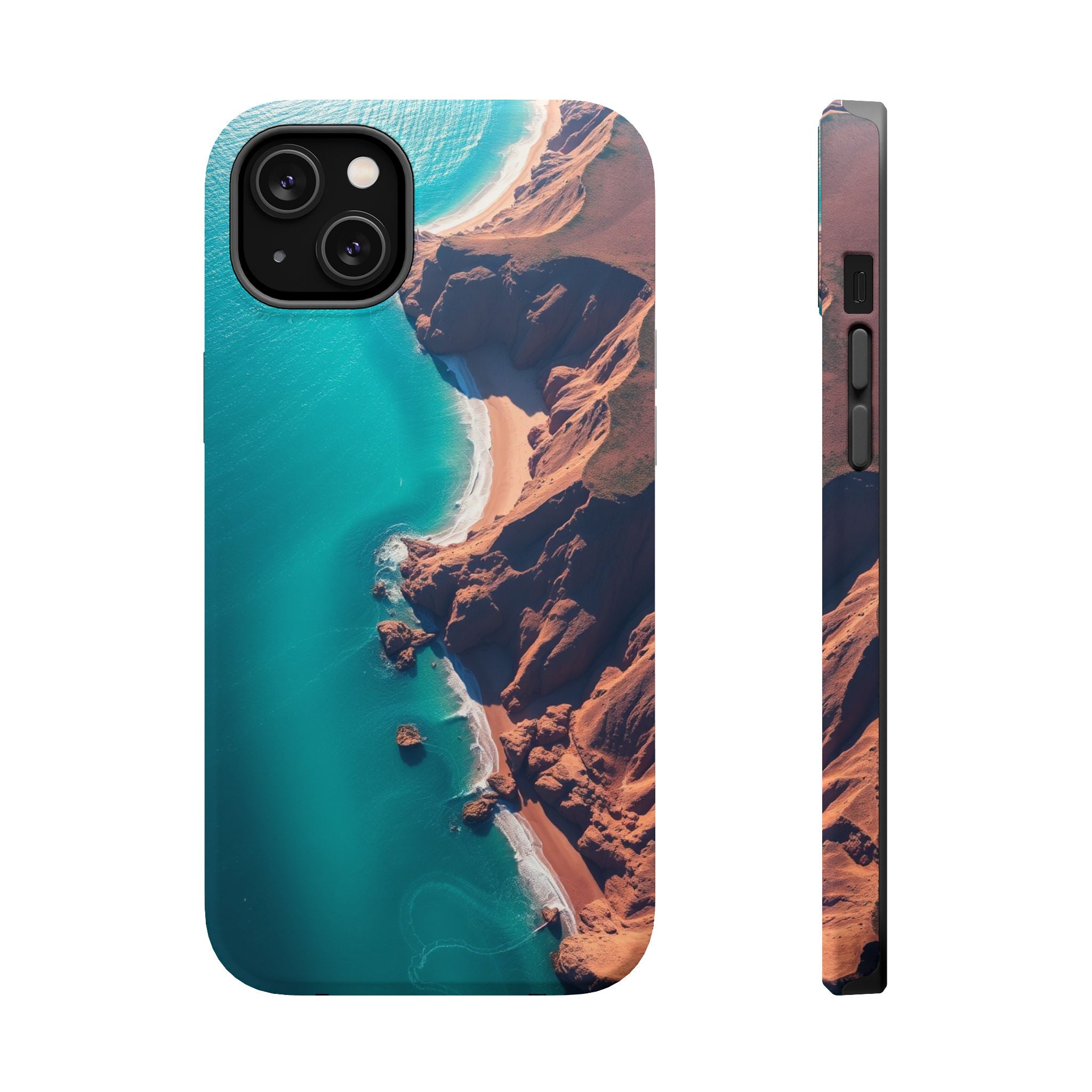 iPhone Shoreline Aerial Abstract Geometric Slim iPhone Everyday · iPhone Case
