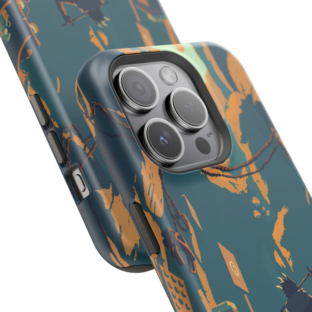 iPhone Mustard And Rust Unhinged in a Cute Way Soft Finish Everyday Case · iPhon