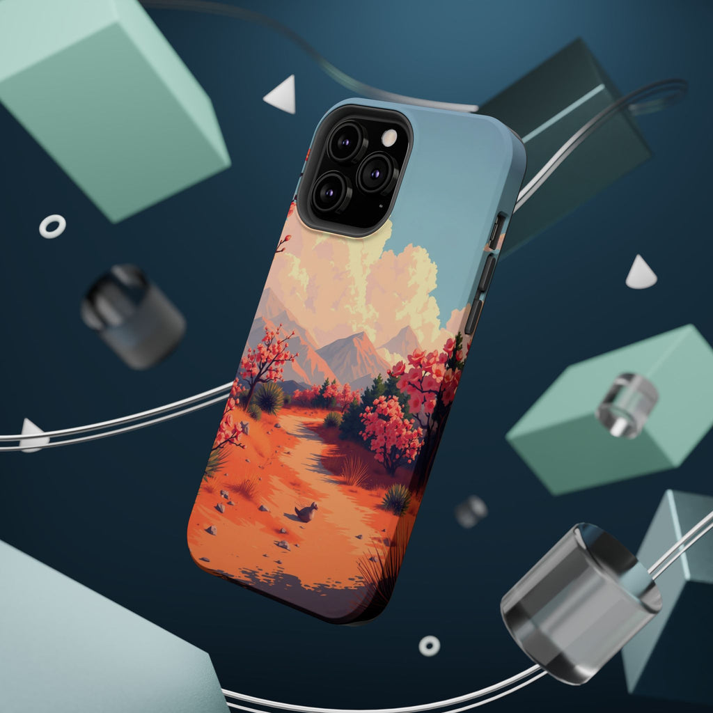 iPhone Burnt Orange And Sand Blossom Trail Slim iPhone Everyday · iPhone Case