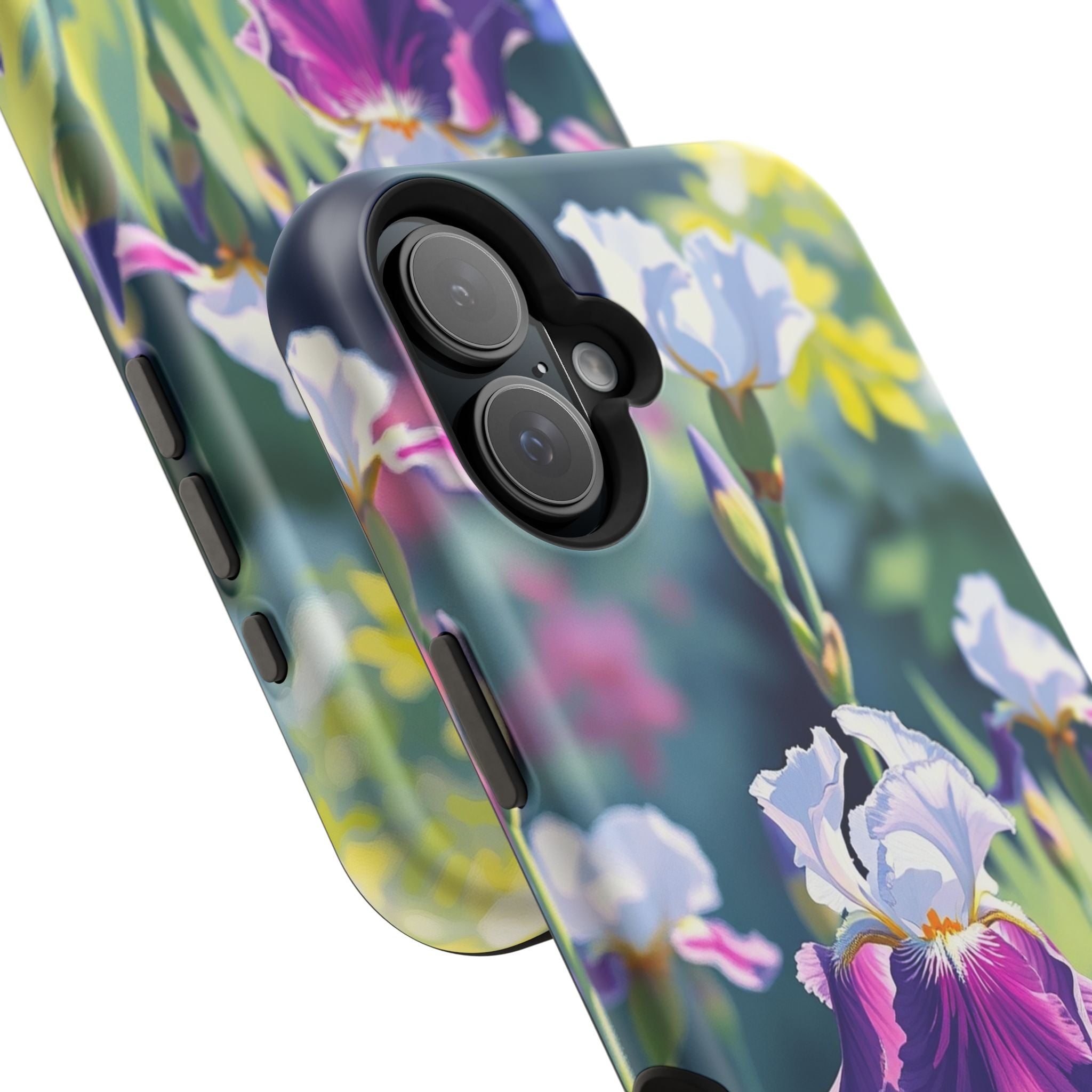 iPhone Vibrant Iris Garden Design Bold Modern Everyday Snap Case · iPhone Case