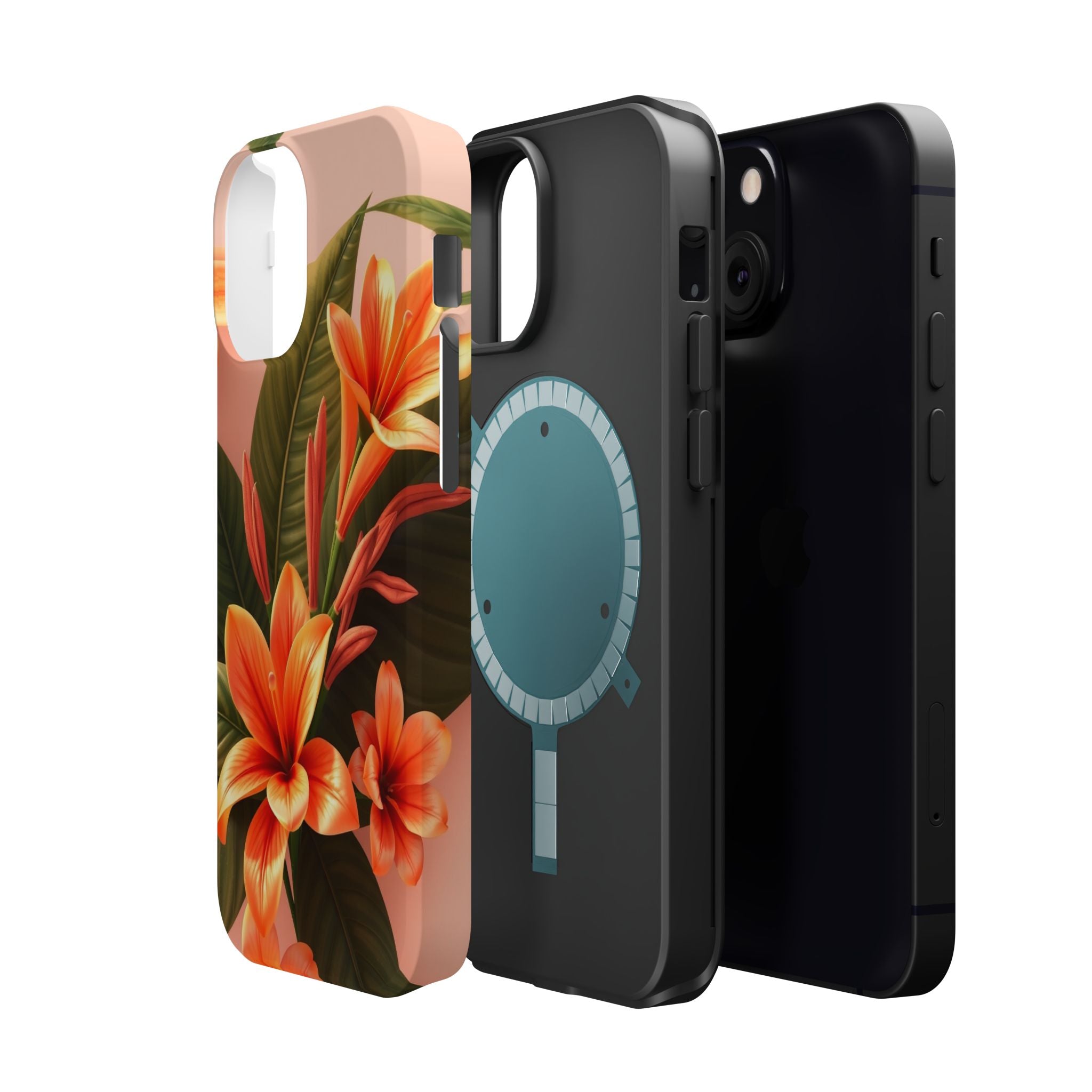 iPhone Tropical Bloom 3D Digital Bold Modern Everyday Snap Case · iPhone Case