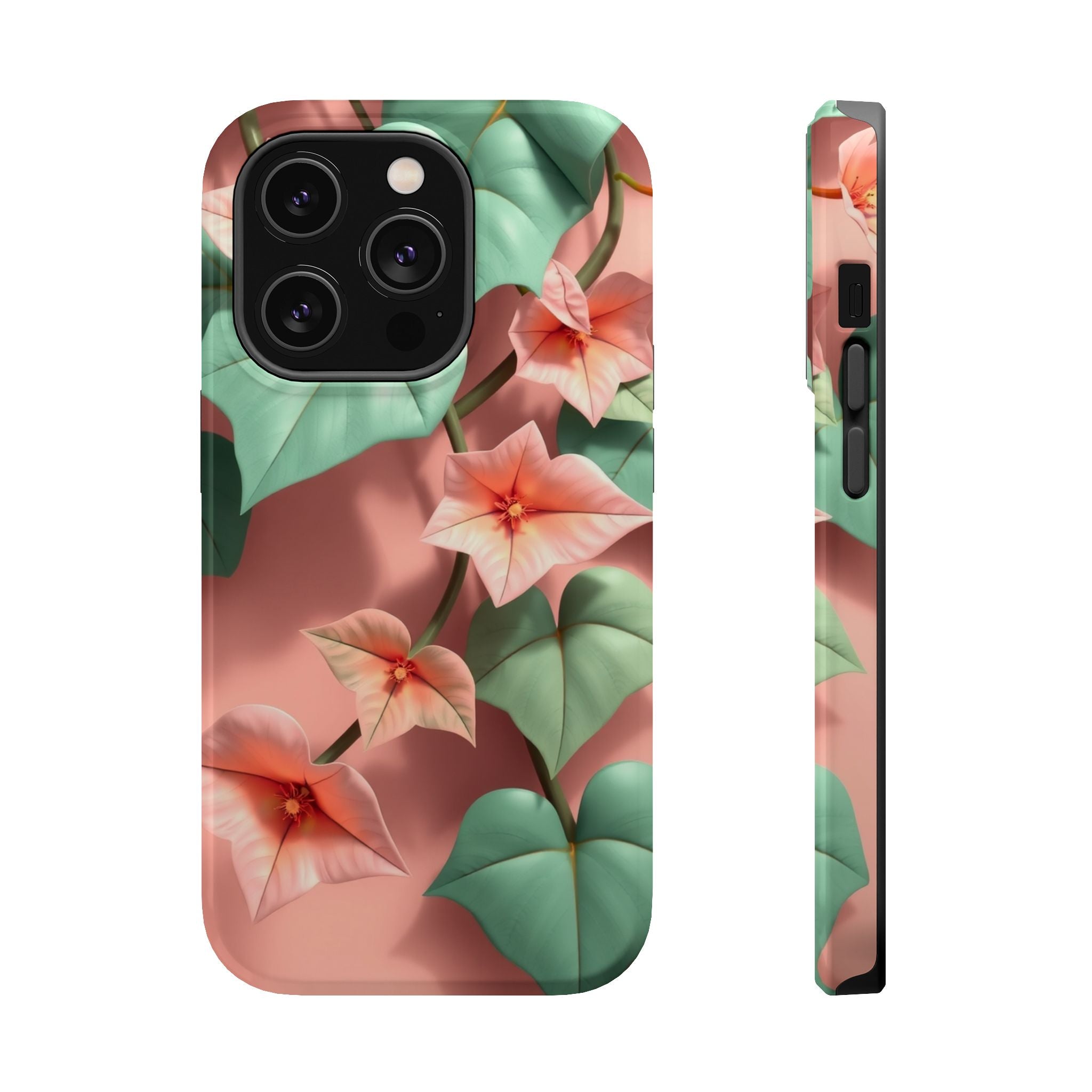 iPhone Mint And Blush Art Nouveau Vine Slim Everyday Designer Case · iPhone Case