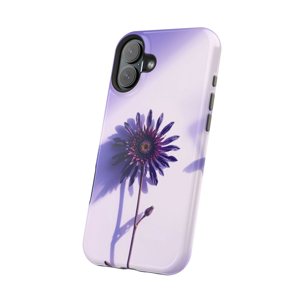 iPhone Indigo And Violet Dried Flower Flat Lay Soft iPhone Finish · iPhone Case