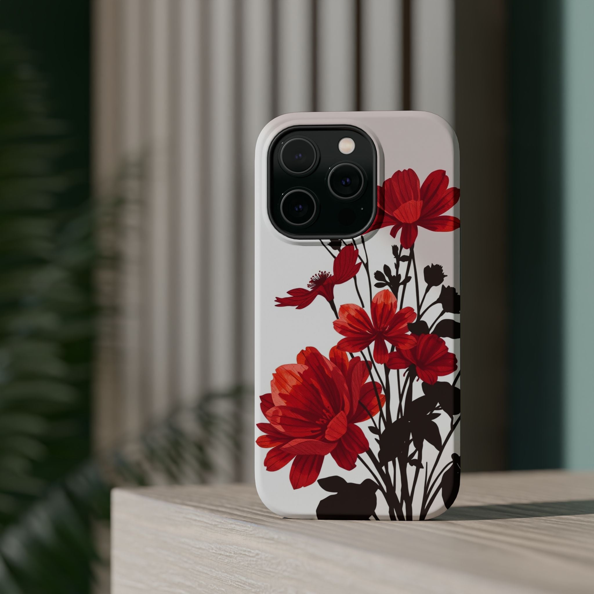 iPhone Floral Silhouette Cinematic Art Slim Snap Case · iPhone Case