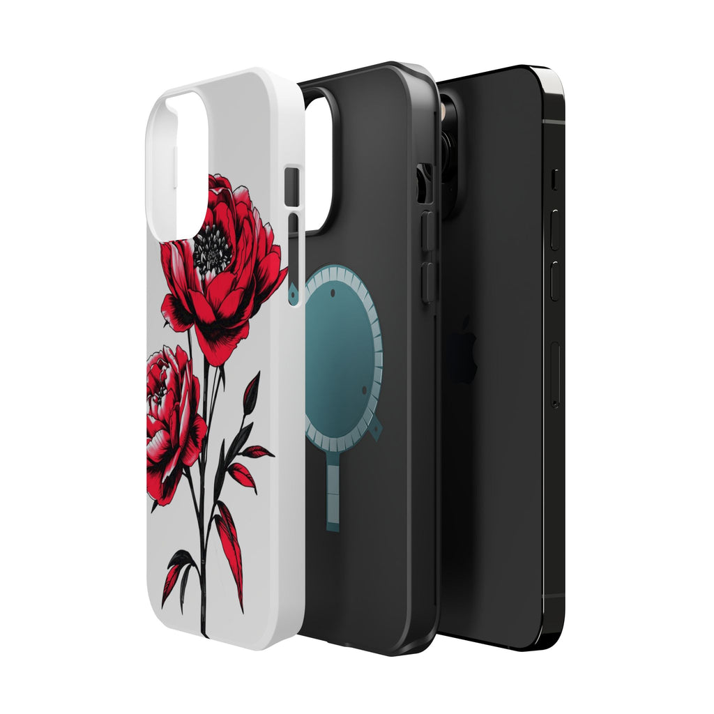 iPhone Vibrant Peony Bouquet Design Slim Everyday Designer Case · iPhone Case