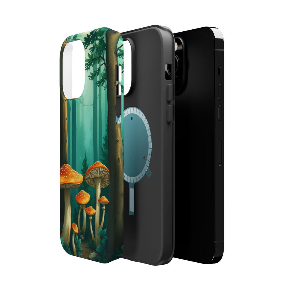 iPhone Mushroom Forest Oil Painting Impressionist iPhone Clean Minimal · iPhone