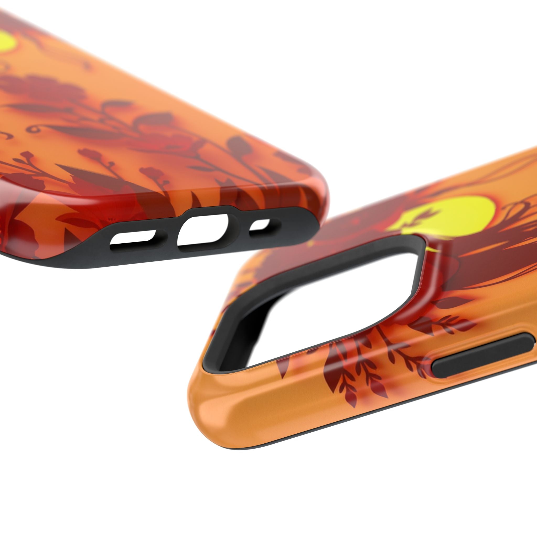 iPhone Sunset Amber And Peach Floral Crown Slim iPhone Everyday · iPhone Case