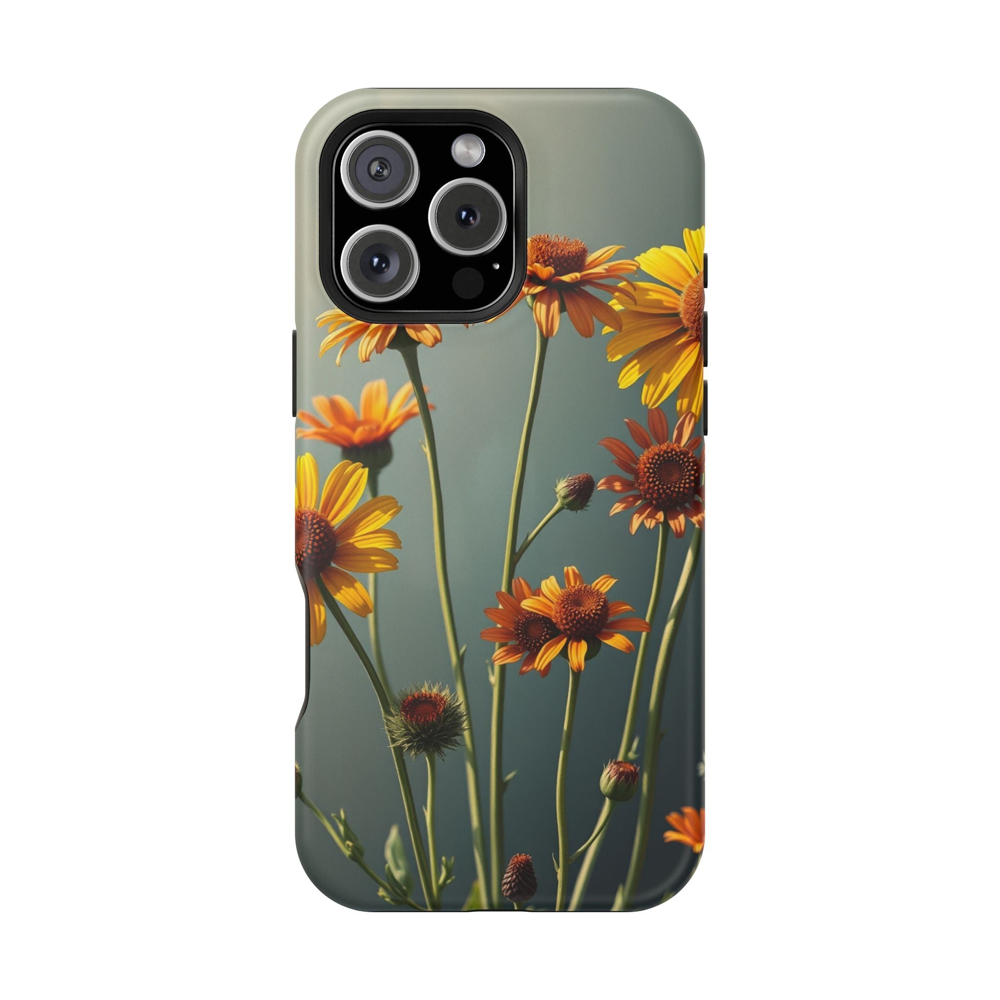 iPhone Mustard And Rust Wildflower Bunch Slim Everyday iPhone Designer · iPhone