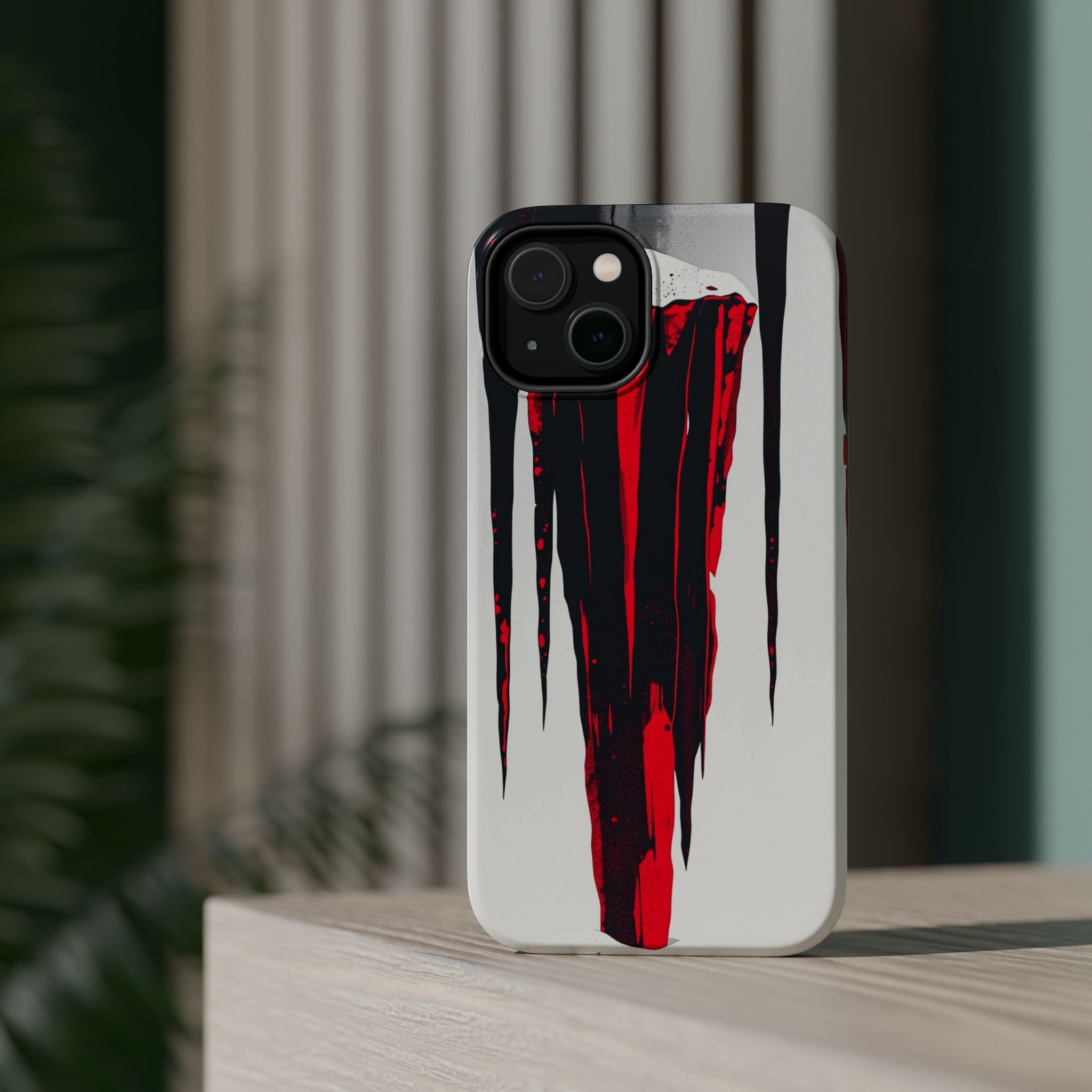iPhone Black And Crimson Icicle Formation Slim iPhone 15 Everyday · iPhone Case