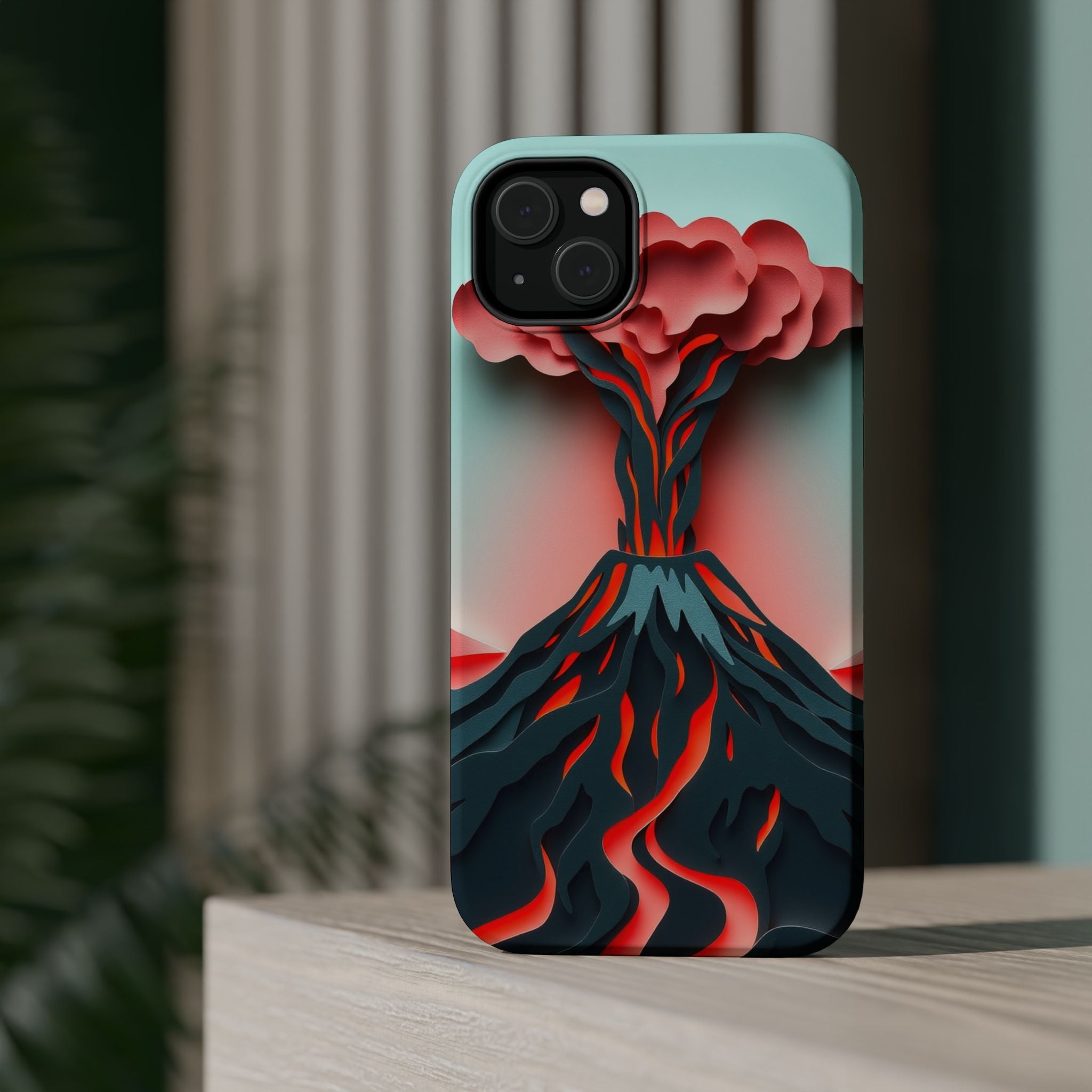 iPhone Mint And Blush Volcanic Eruption Slim Everyday iPhone Designer · iPhone C