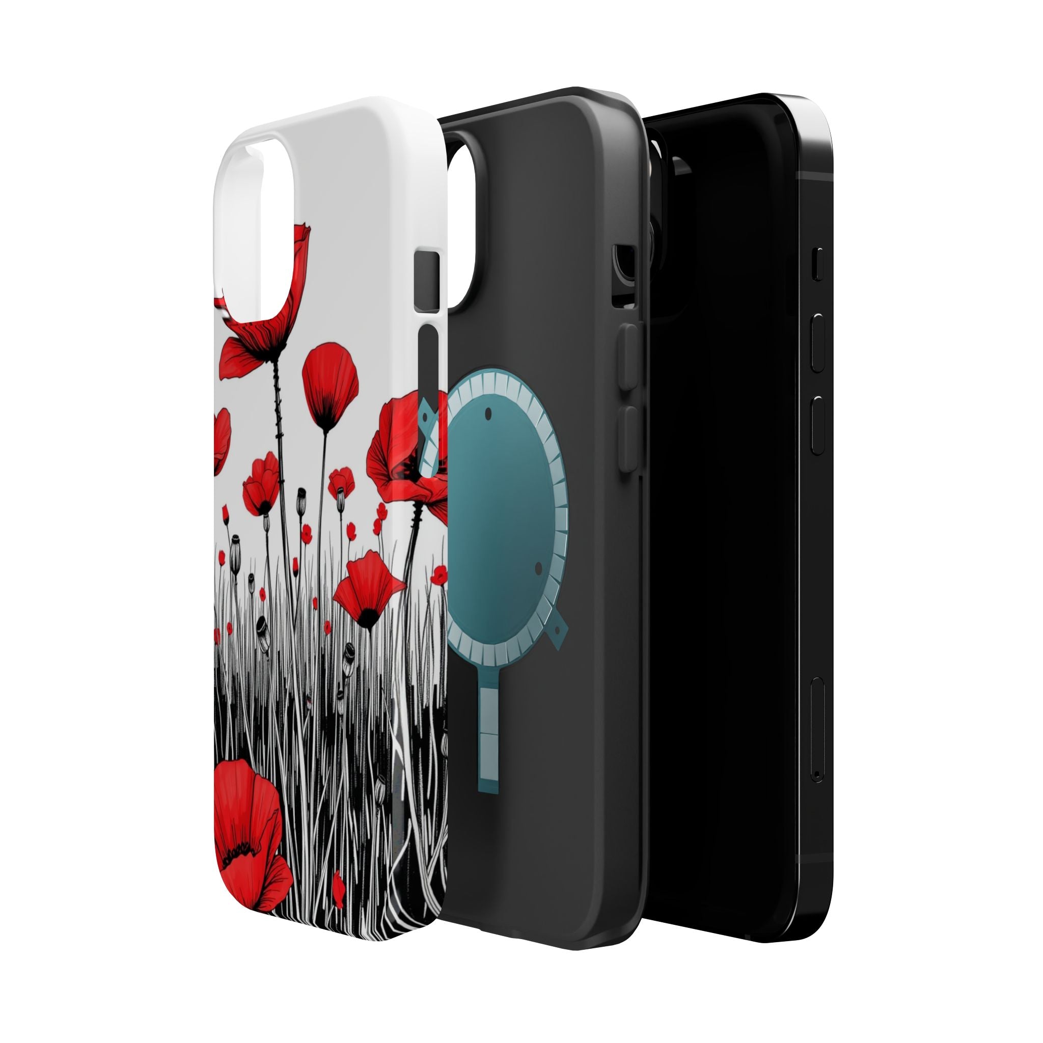 iPhone Poppy Field Cinematic Art Bold Modern Everyday Snap Case · iPhone Case