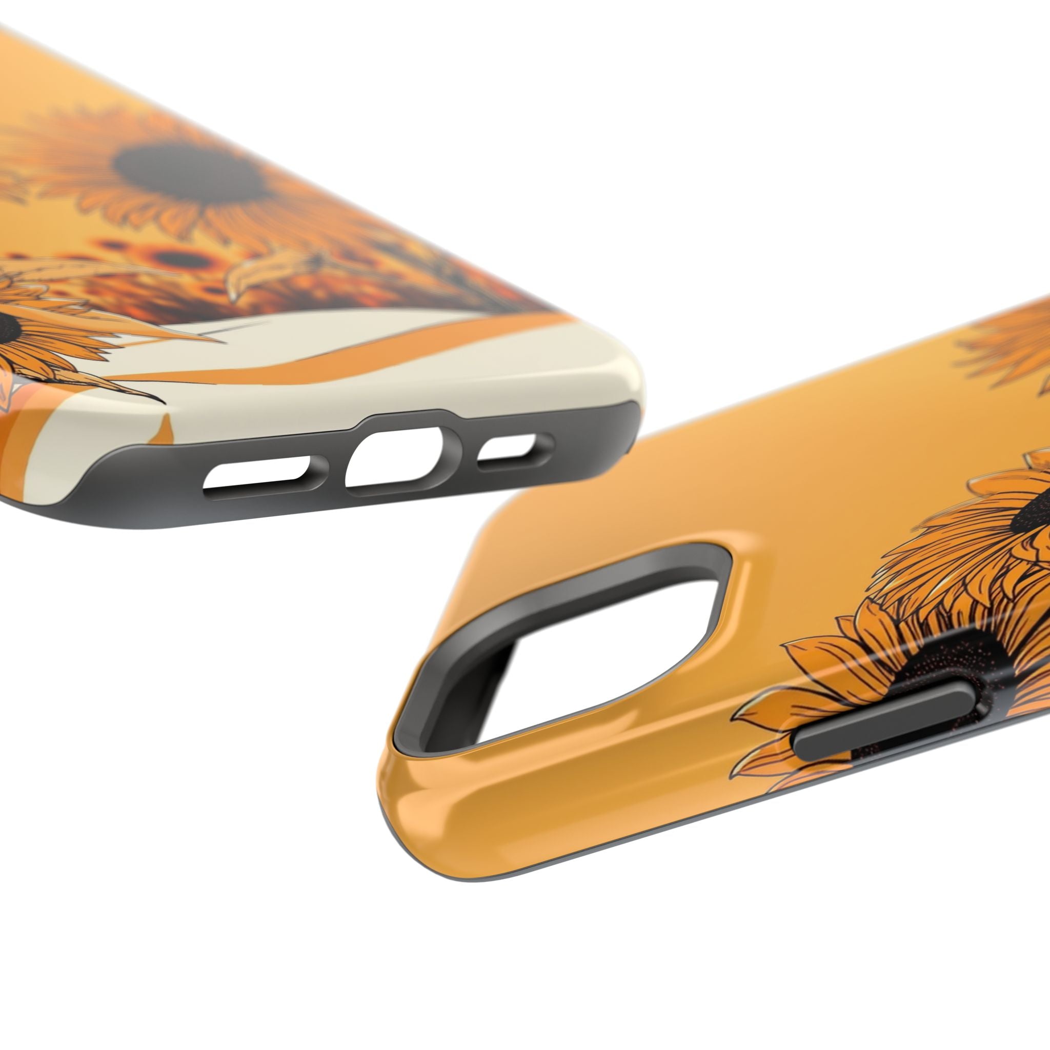 iPhone Burnt Orange And Sand Sunflower Pop Slim iPhone Everyday · iPhone Case