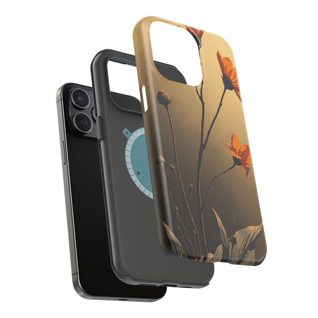 iPhone Burnt Orange And Sand Botanical Illustration Gal Slim Snap Case · iPhone