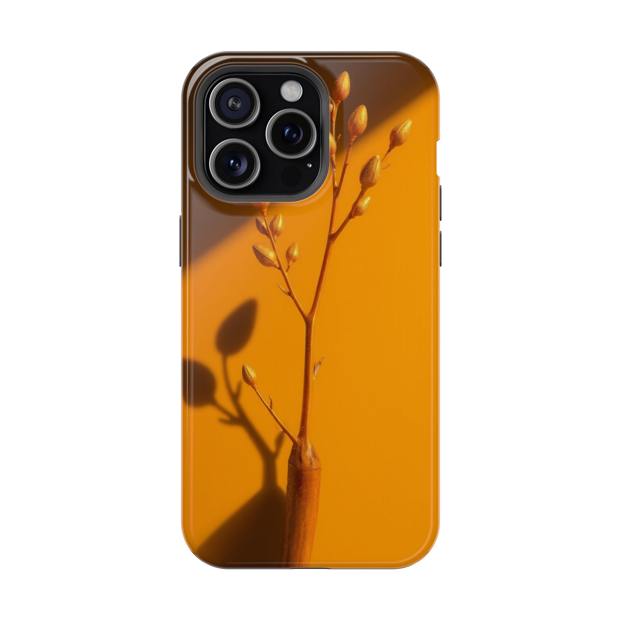 iPhone Mustard And Rust Minimalist Stem Slim Everyday iPhone Designer · iPhone C