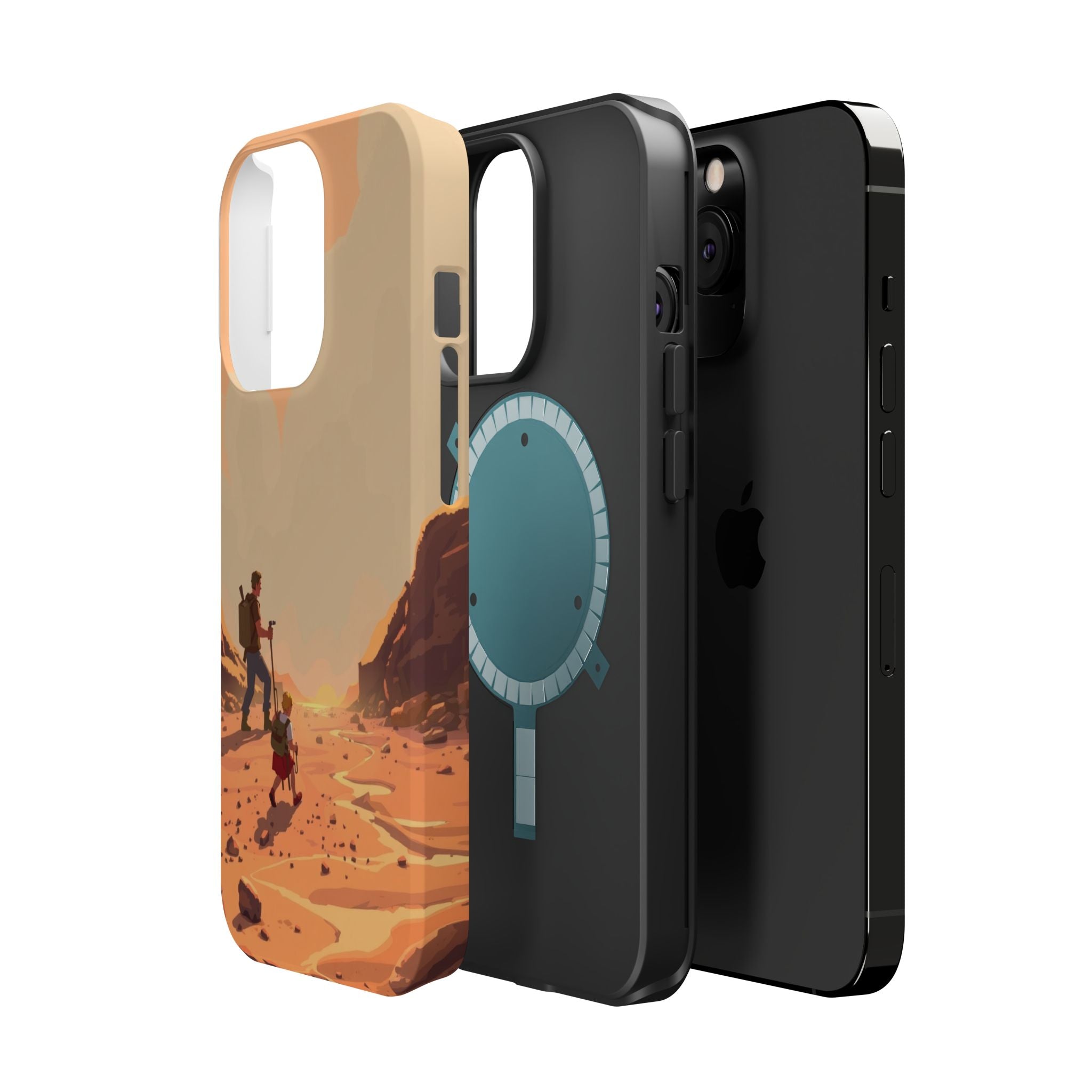 iPhone Burnt Orange And Sand Barely Surviving Slim Everyday Designer Case · iPho