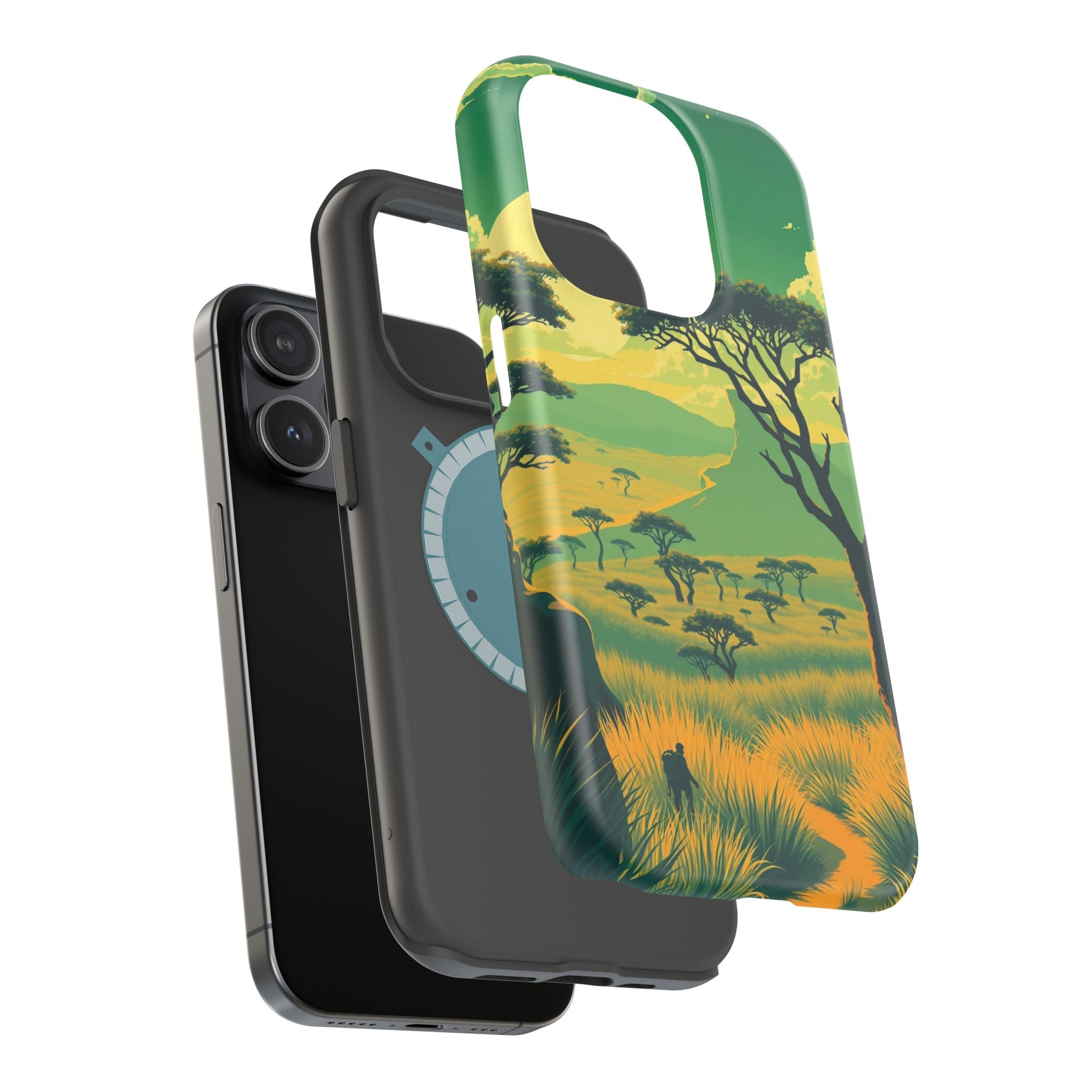iPhone Savanna Horizon Pixel Art -Bit Slim Everyday Designer Case · iPhone Case