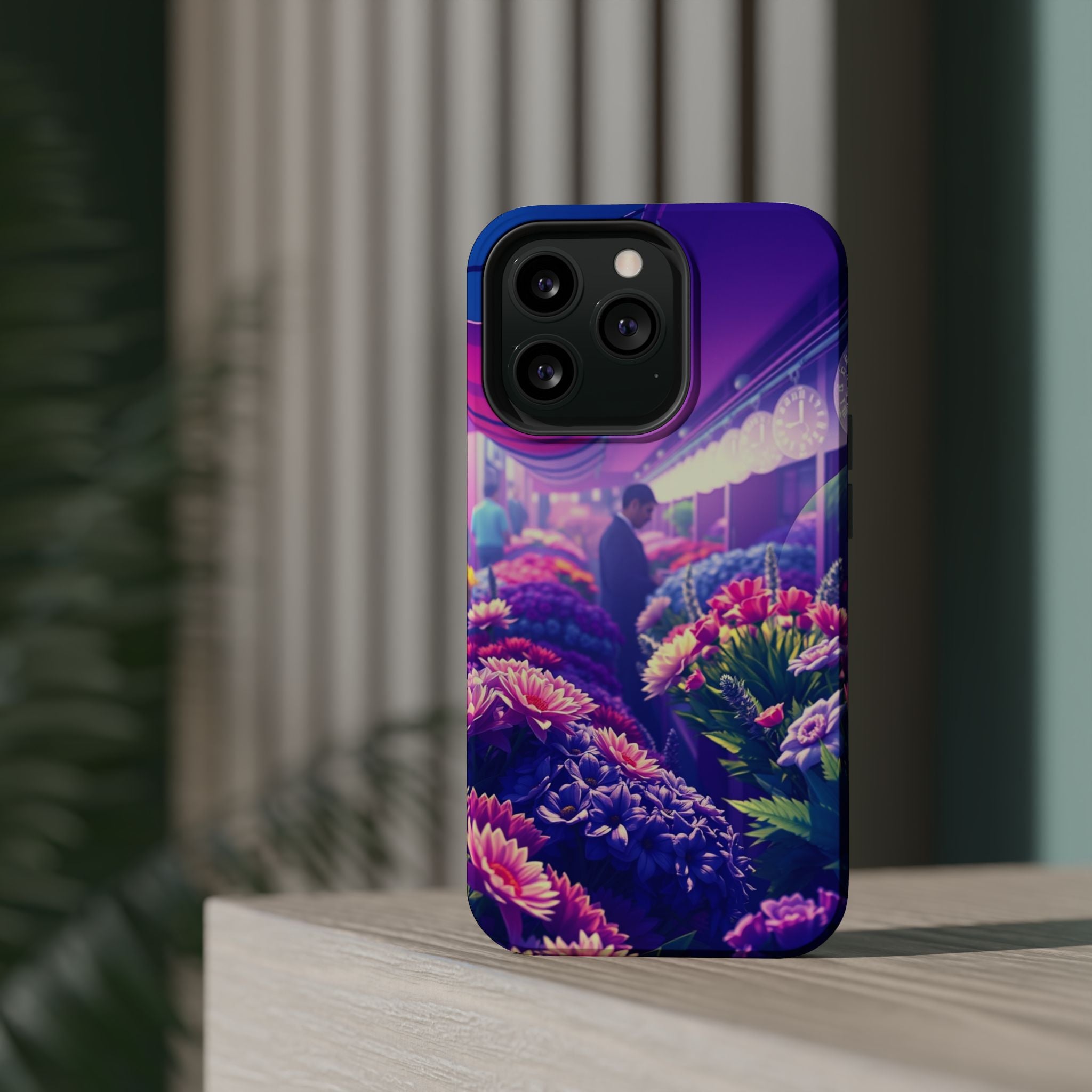 iPhone Flower Market Enchanted Art Bold Modern Everyday Snap Case · iPhone Case