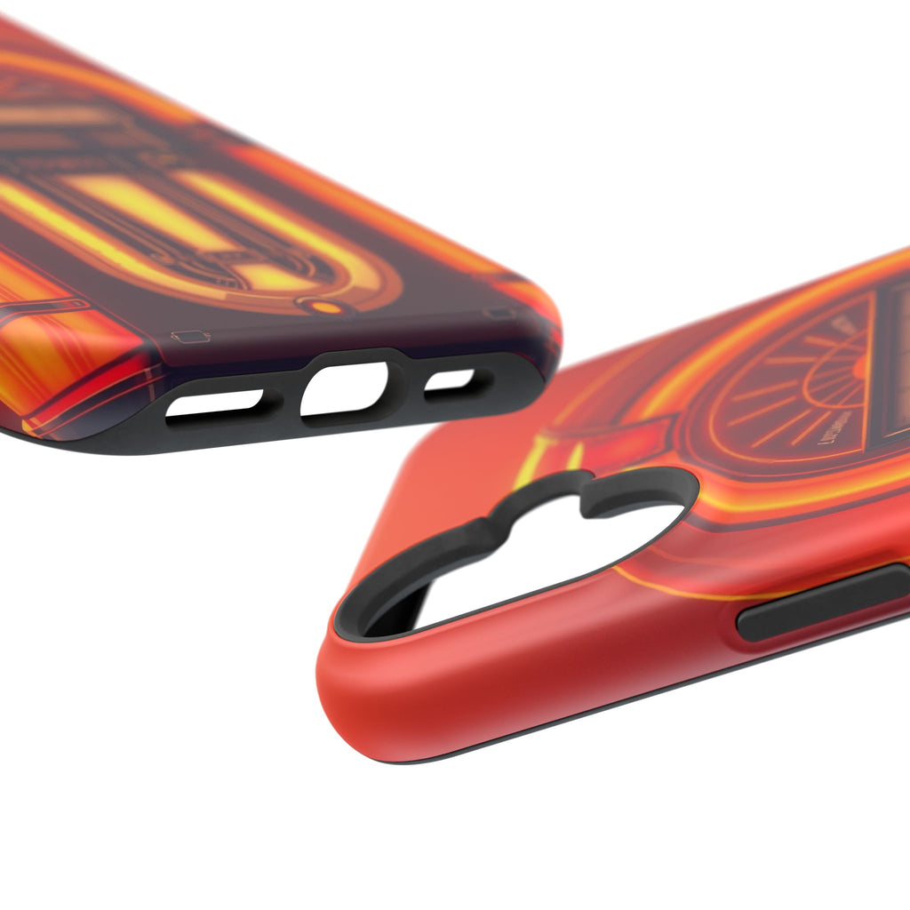iPhone Jukebox Glow Neon Cyberpunk Bold Modern Everyday Snap Case · iPhone Case