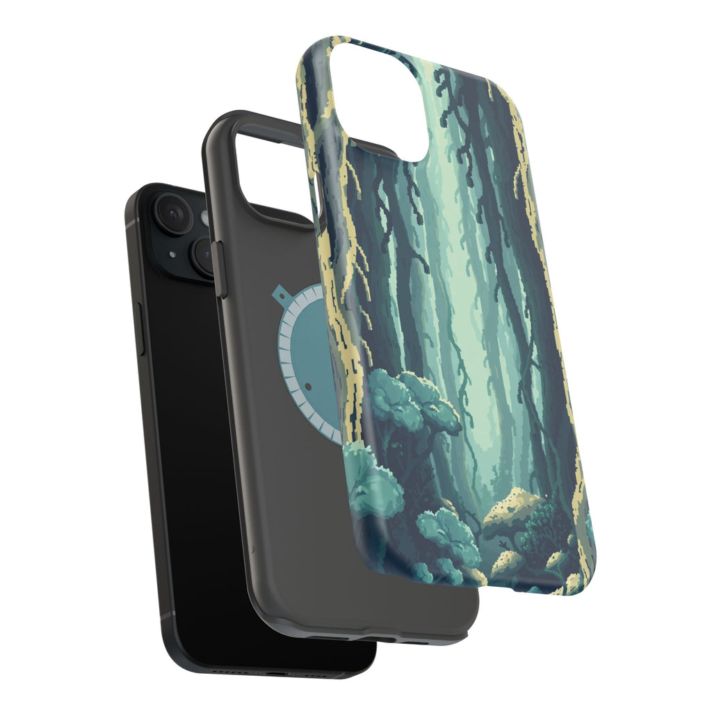 iPhone Kelp Forest Pixel Art -Bit Bold Modern Everyday Snap Case · iPhone Case