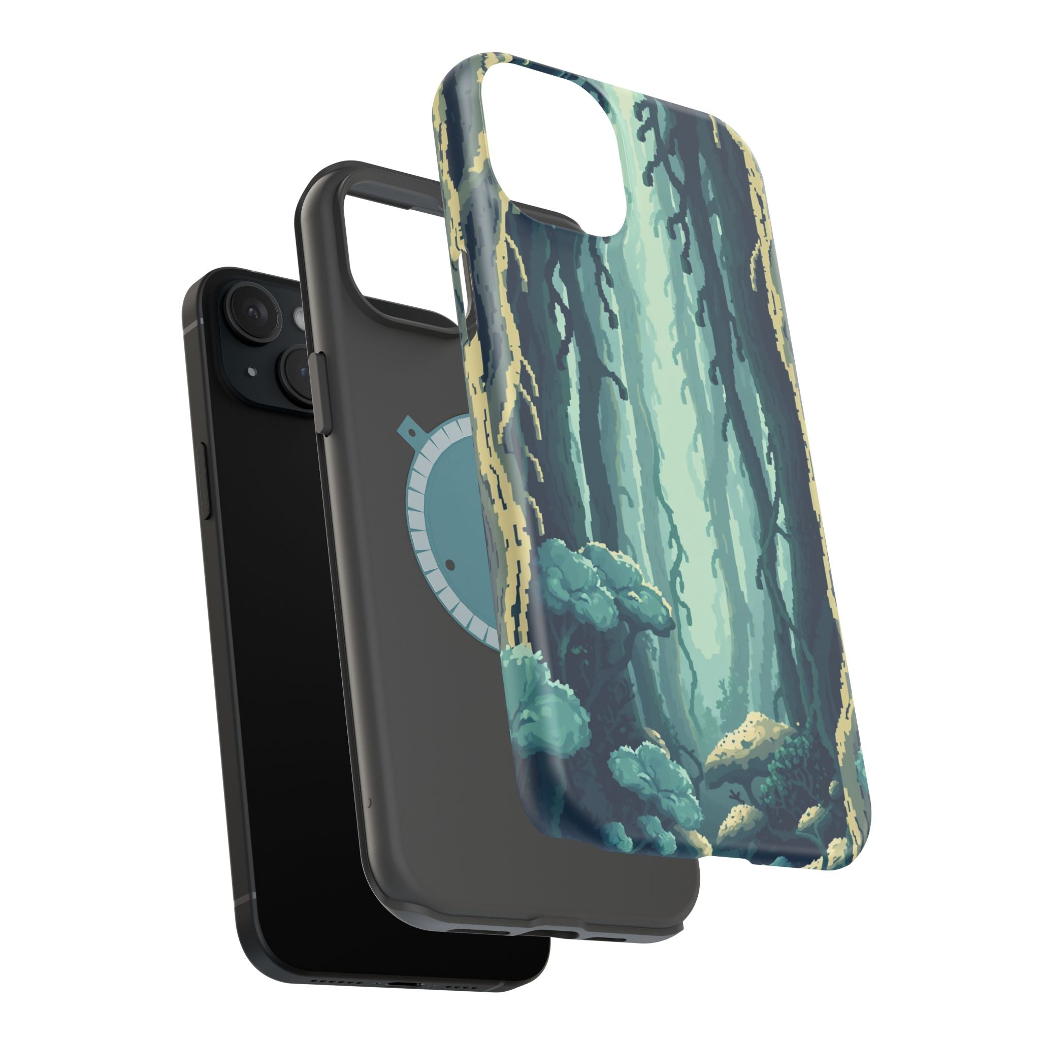 iPhone Kelp Forest Pixel Art -Bit Bold Modern Everyday Snap Case · iPhone Case