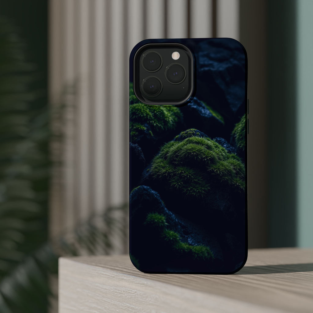 iPhone Dreamy Moss Covered Rocks Design Slim Everyday iPhone 18 · iPhone Case