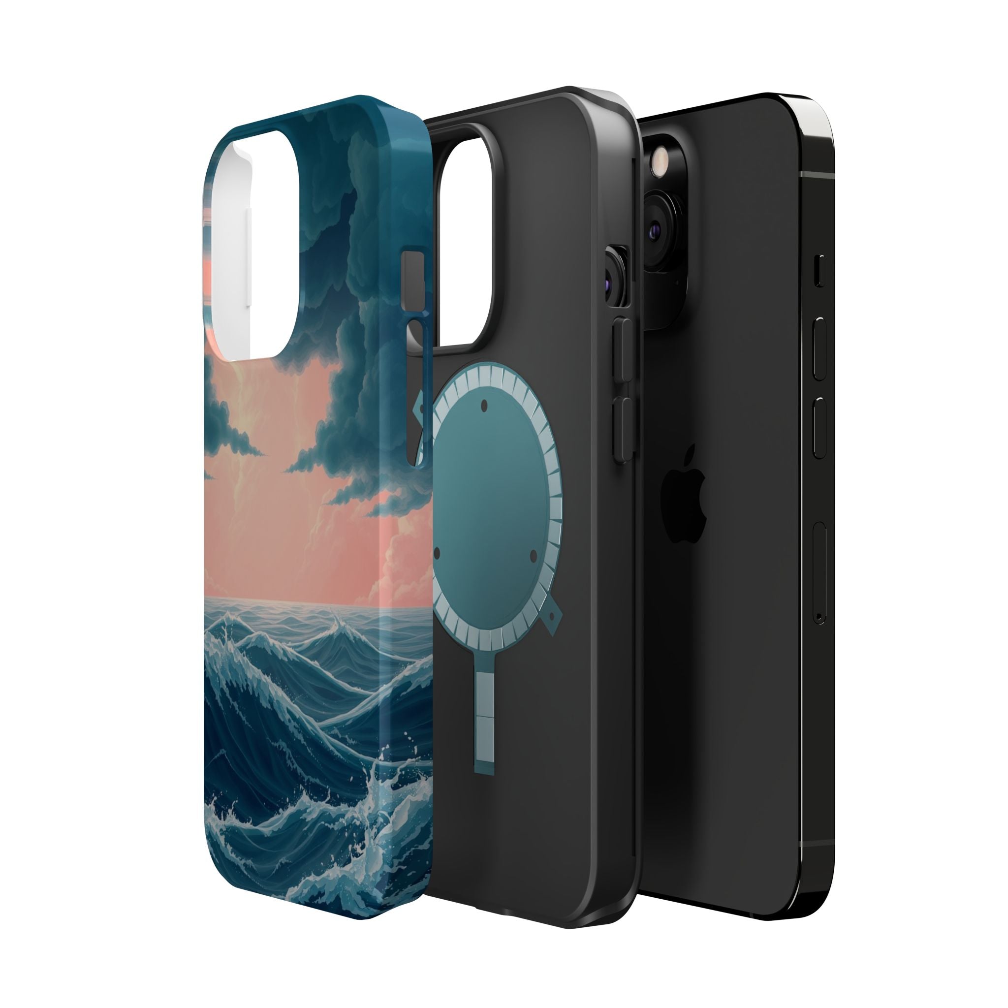 iPhone Storm at Sea 3D Digital Slim Everyday Designer Case · iPhone Case