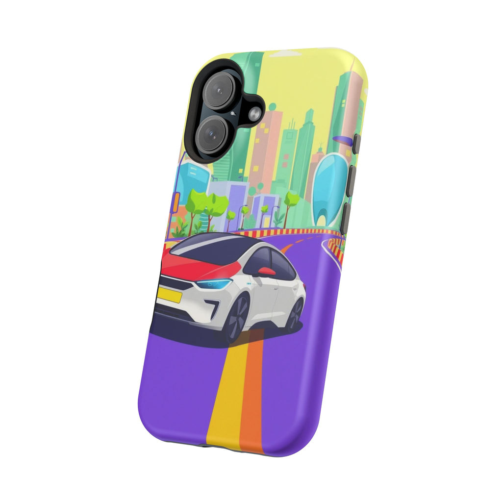 iPhone Electric Car Future Kids Fun Phone Case Gift Slim Snap Case · iPhone Case