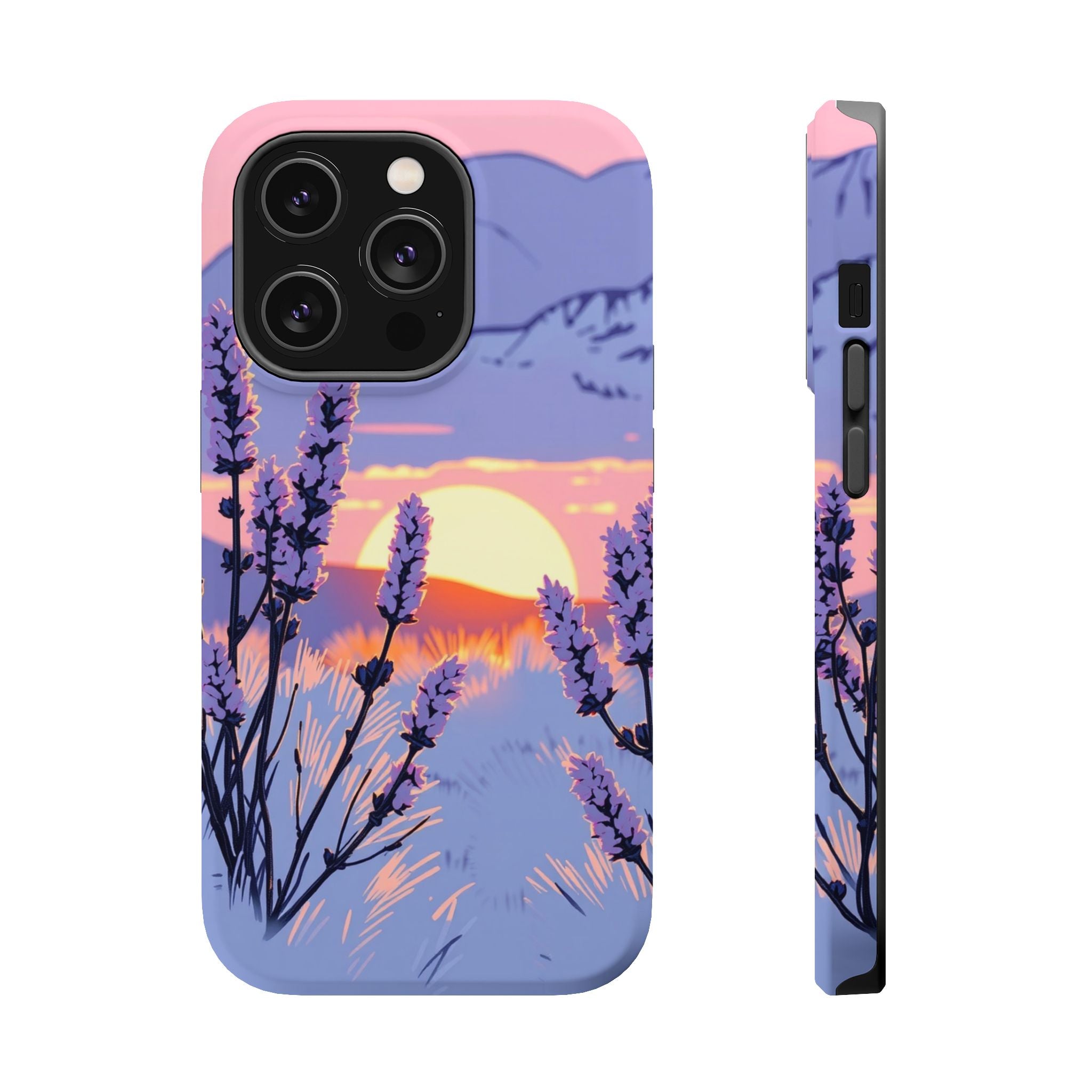 iPhone Mesa Sunset Hand-Drawn Sketch Slim Everyday Designer Case · iPhone Case