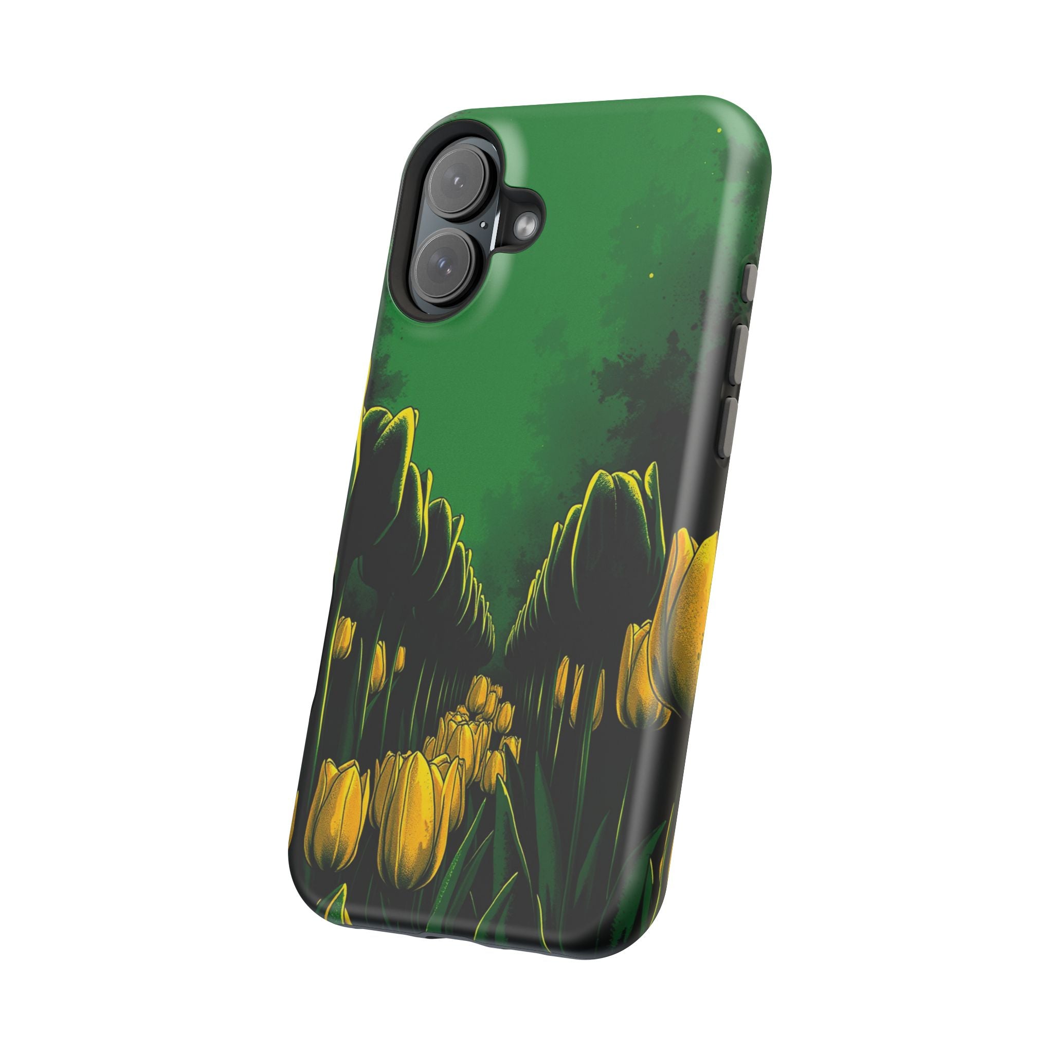 iPhone Tulip Row Emerald Green And Gold Slim Snap Case · iPhone Case